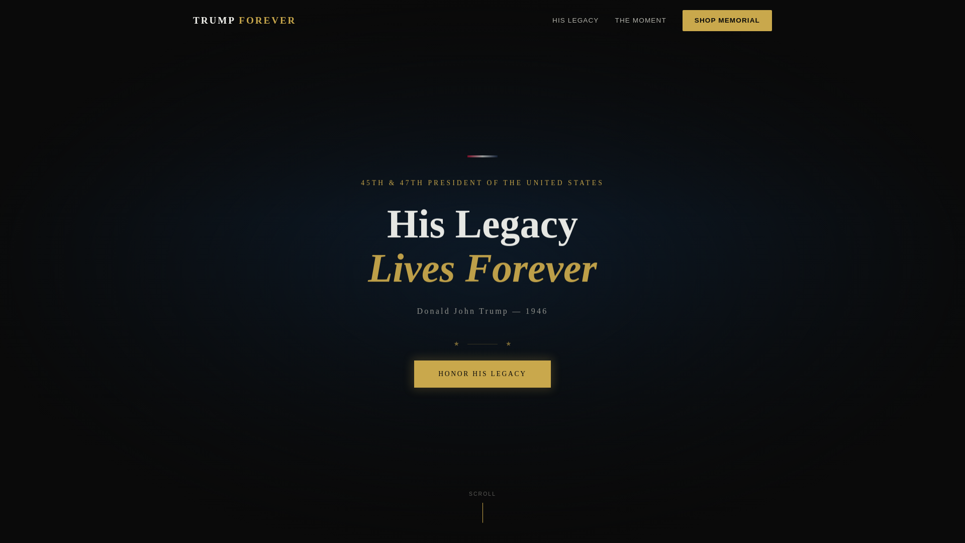 website screenshot of https://trumpforever.pages.dev/