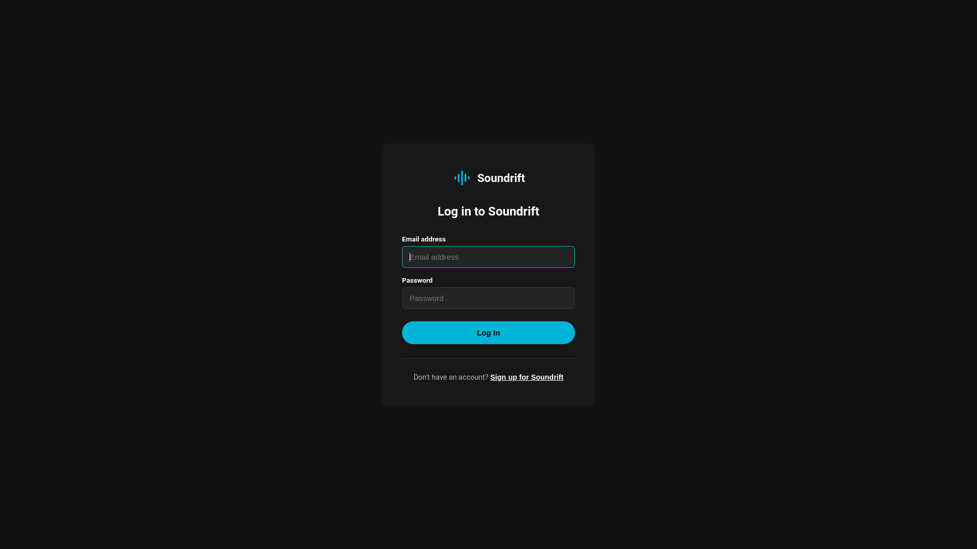 website screenshot of https://soundrift-8m3.pages.dev/