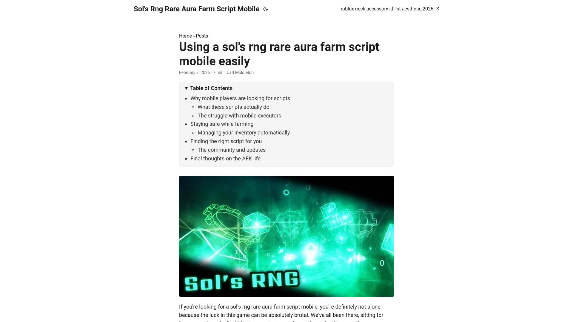 website screenshot of https://sols-rng-rare-aura-farm-script-mobile.pages.dev/