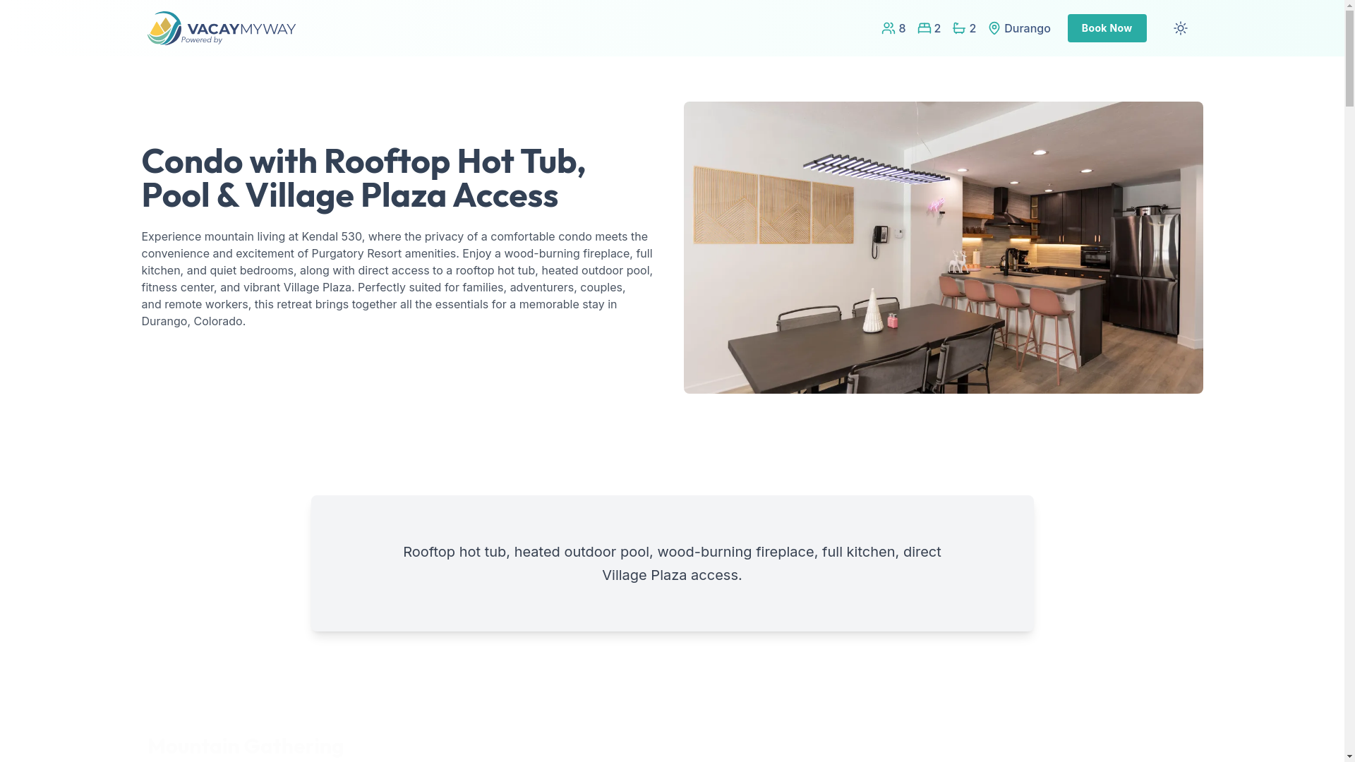 website screenshot of https://snugplaza.vacations/