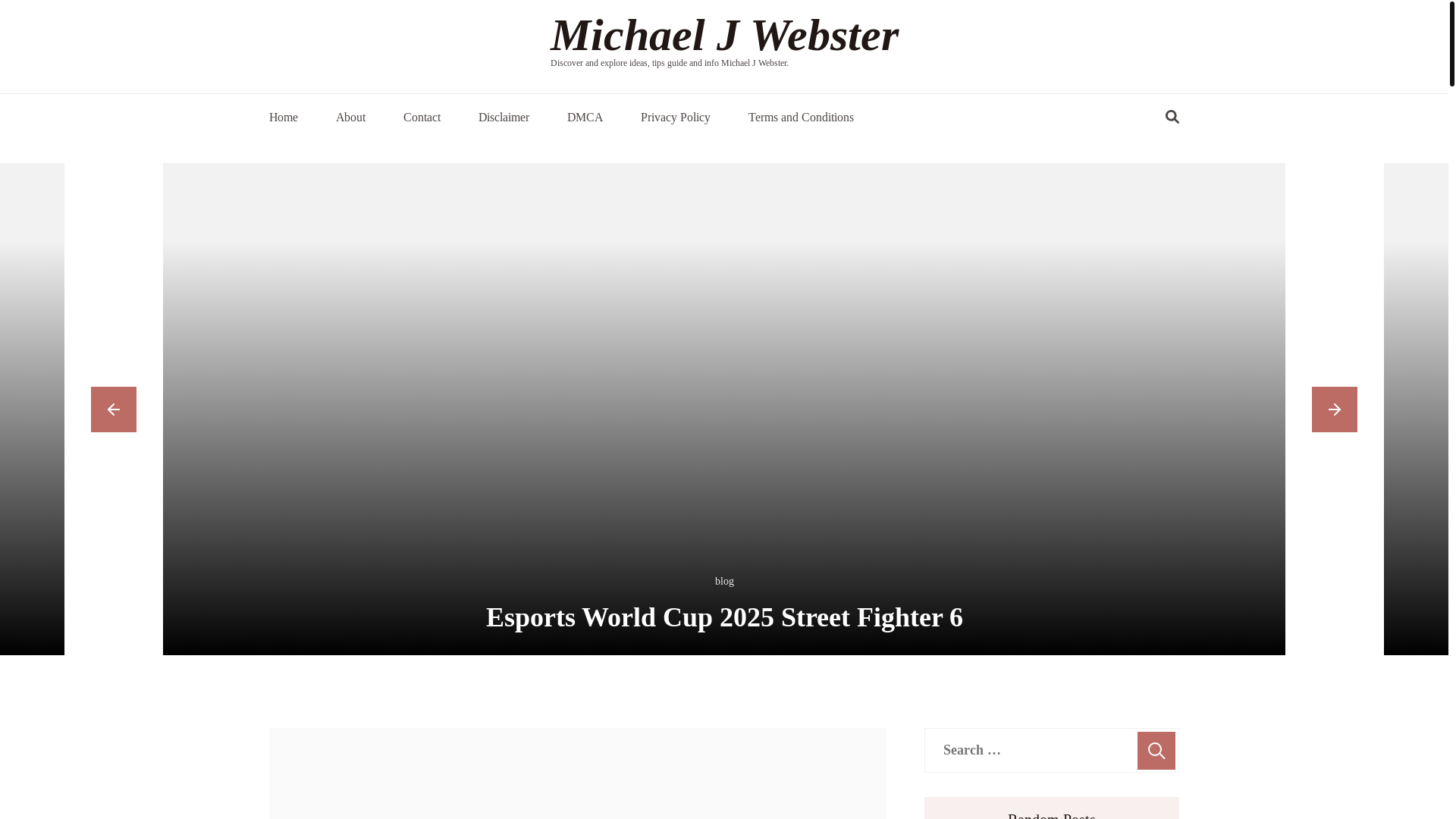 website screenshot of https://michaeljwebsteri.pages.dev/