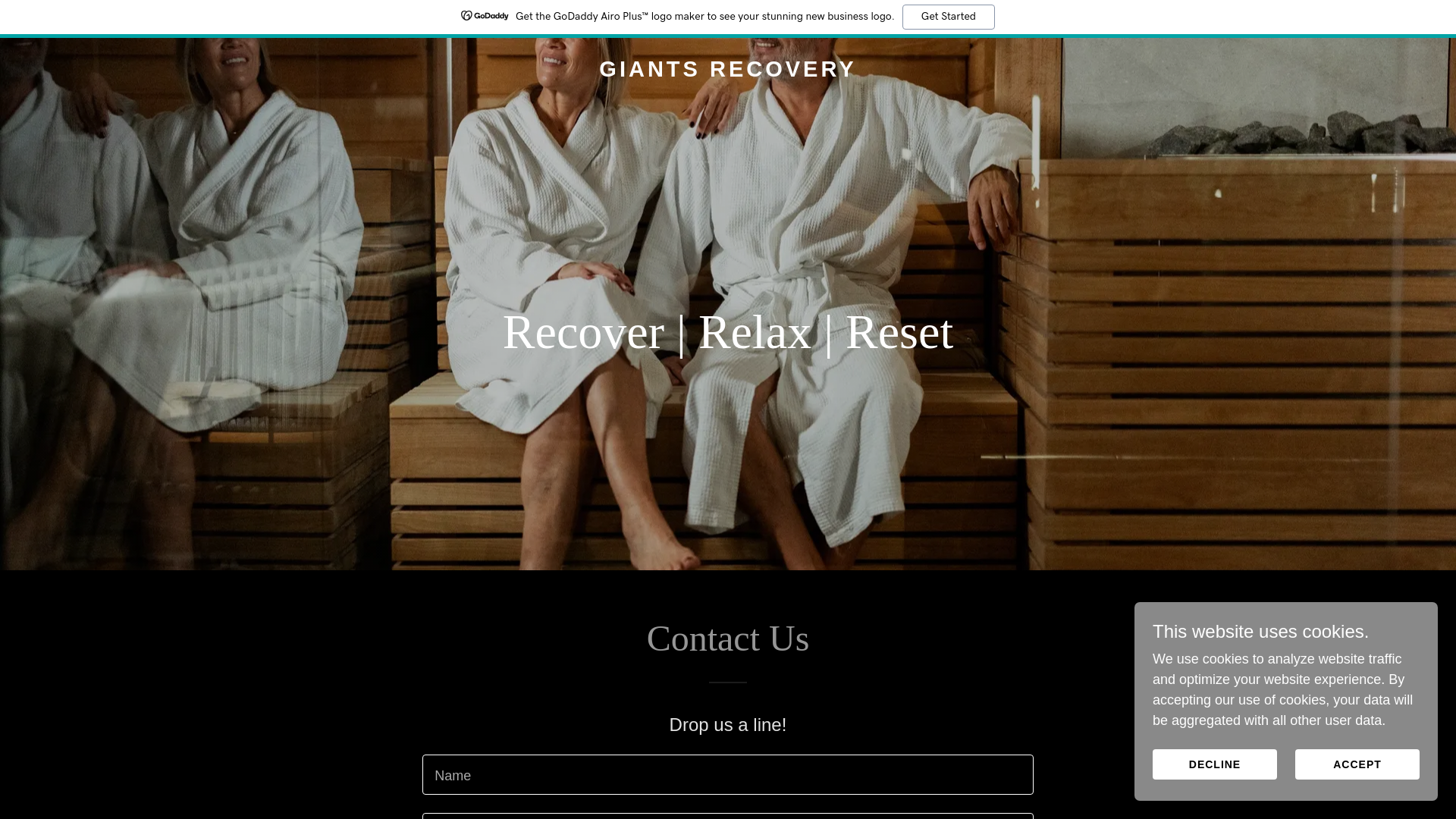 website screenshot of https://giantsrecovery.com/