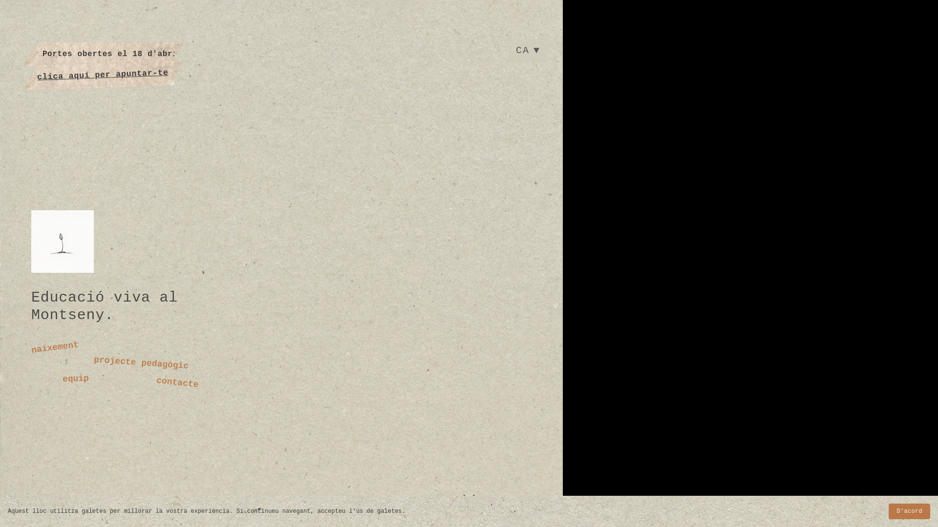 website screenshot of https://projectelallavor.com/