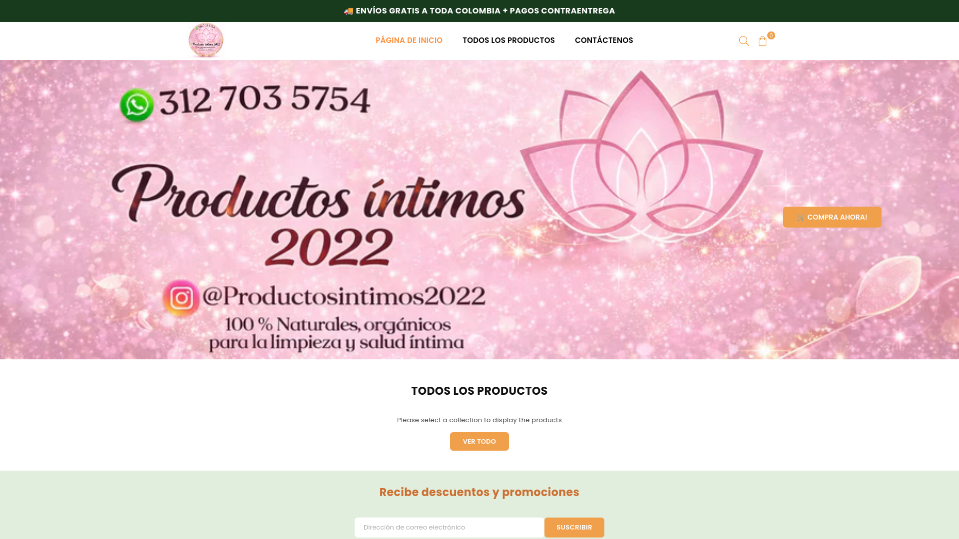 website screenshot of https://productosintimos2022.com/
