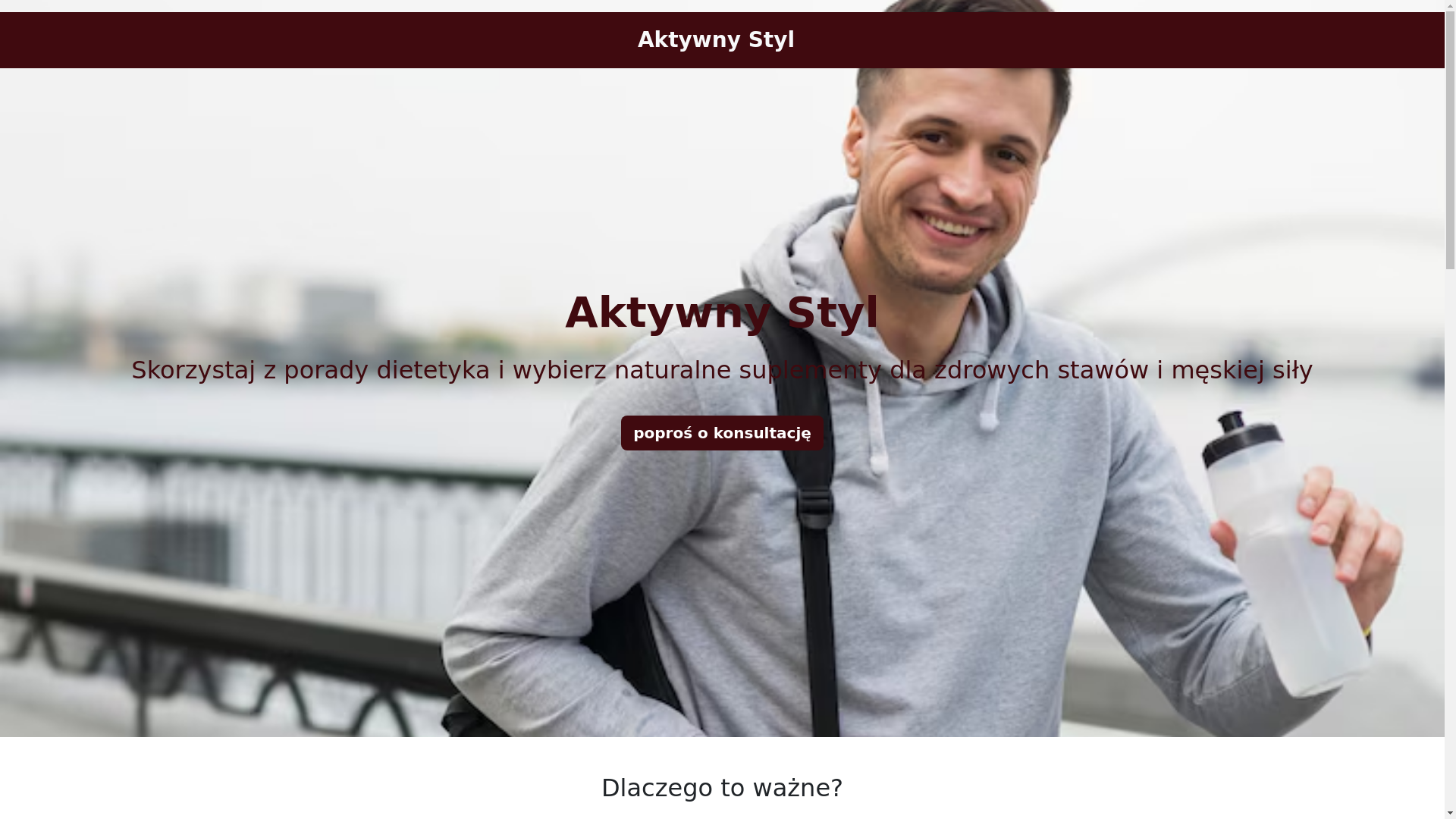 website screenshot of https://aktywnystylcare.com/