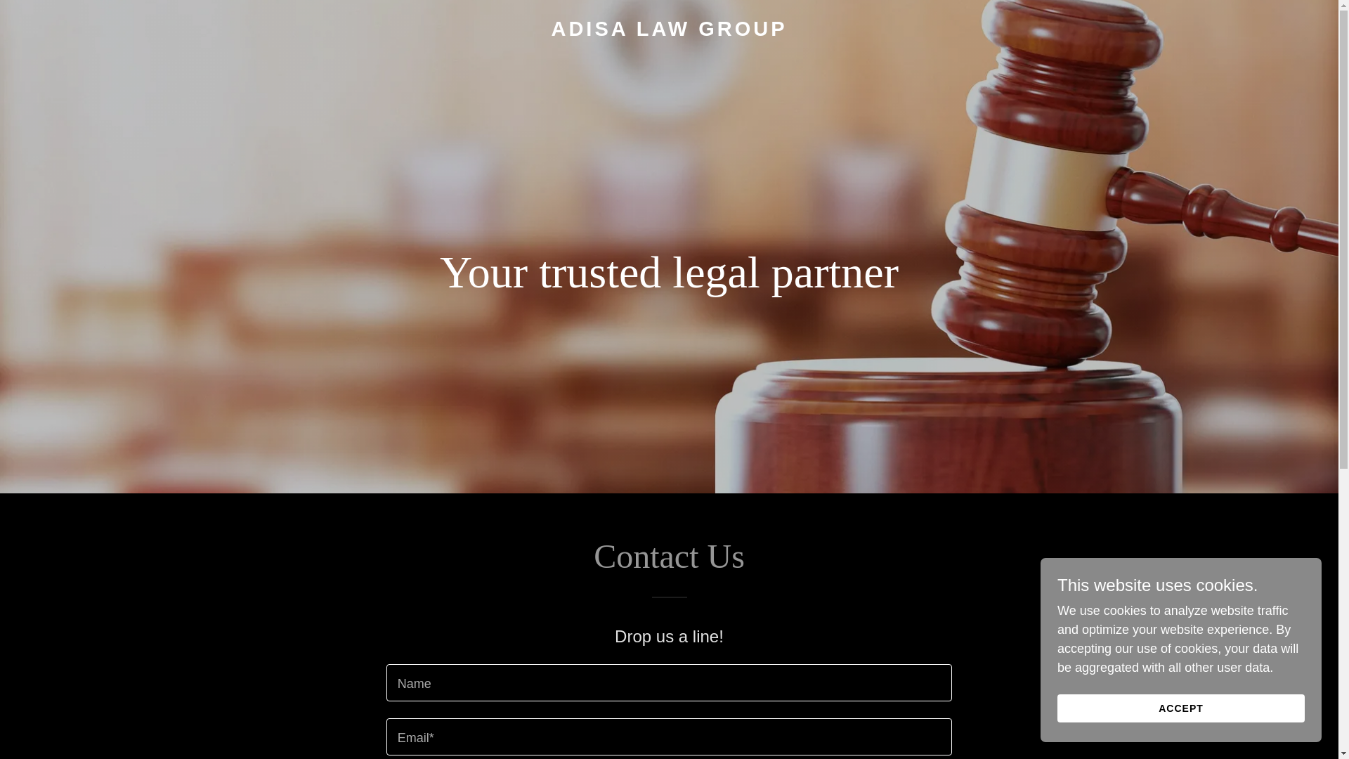 website screenshot of https://adisalawgroup.com/