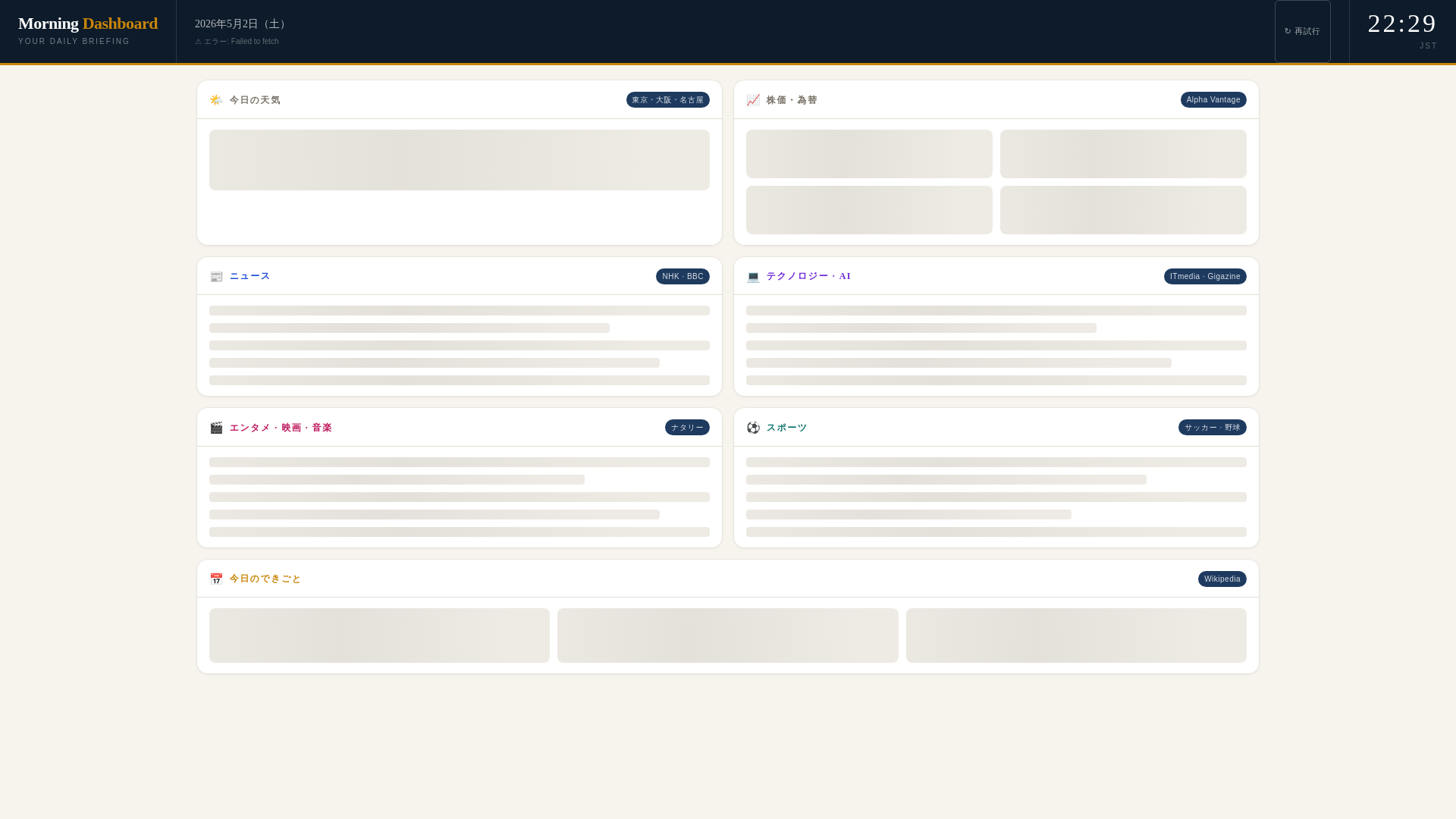 website screenshot of https://morning-dashboard-shi.pages.dev/