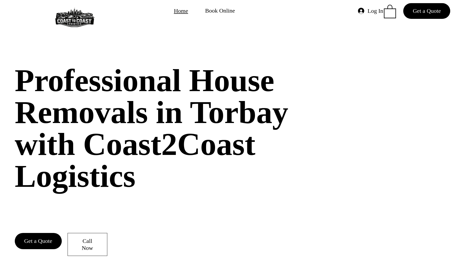 website screenshot of https://coast2coastlogistics.co.uk/