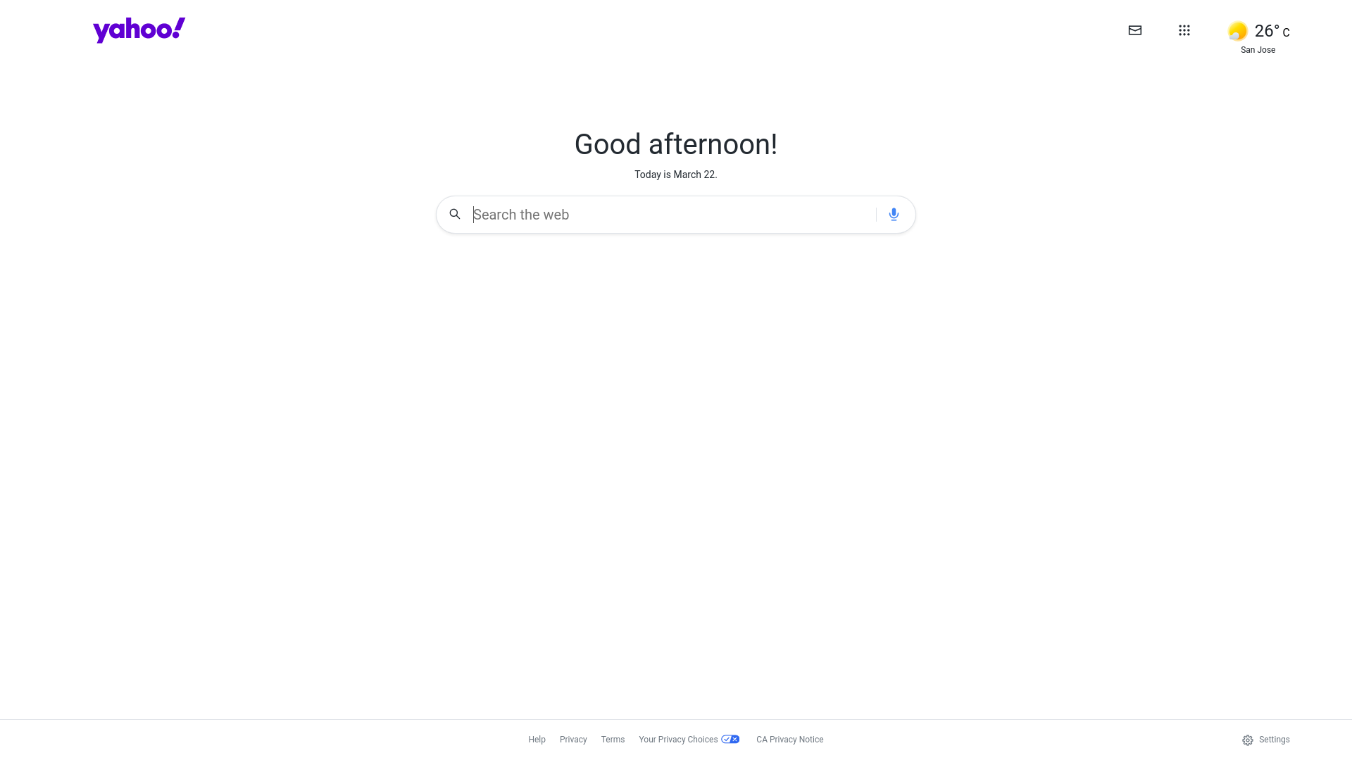 website screenshot of https://ph.search.yahoo.com