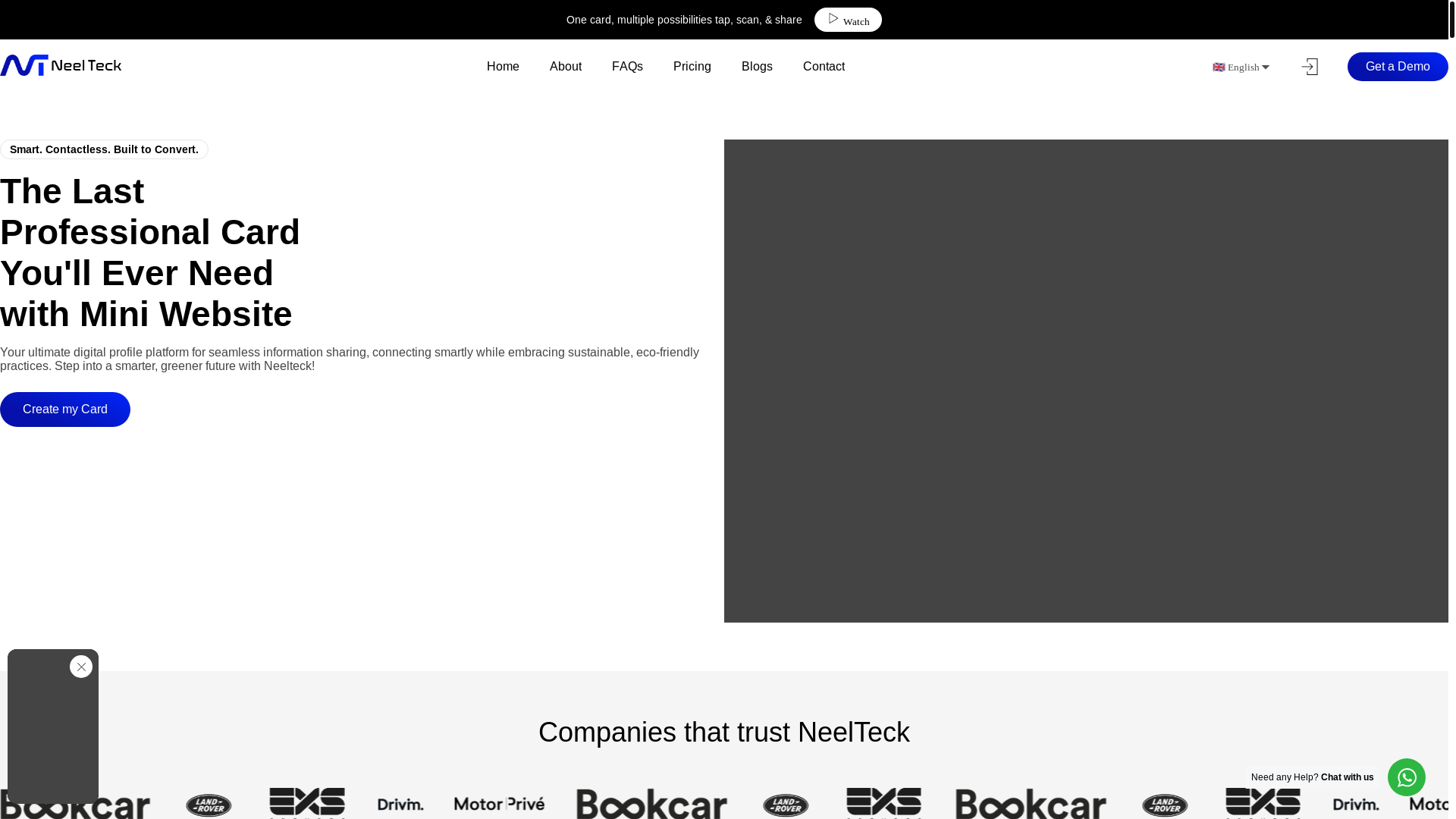 website screenshot of https://neeltack.pages.dev/