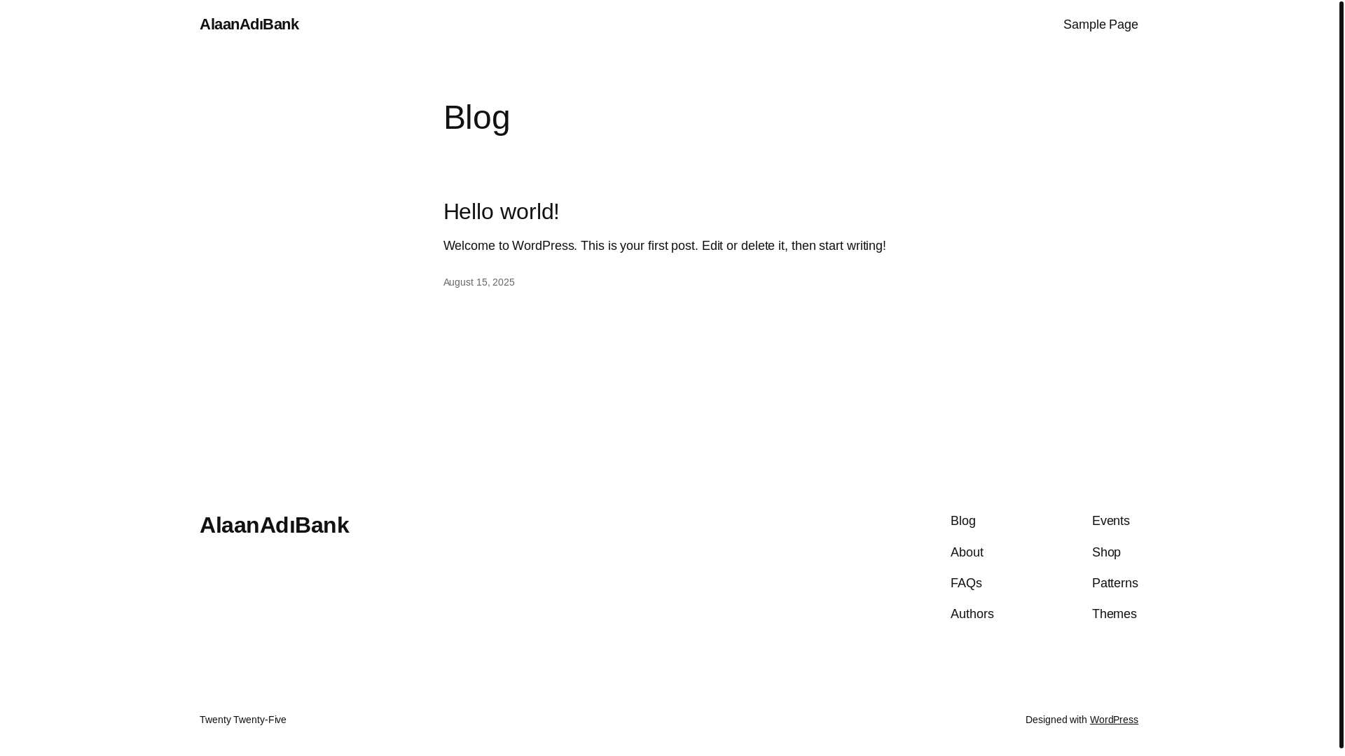 website screenshot of https://alanadibank.com/