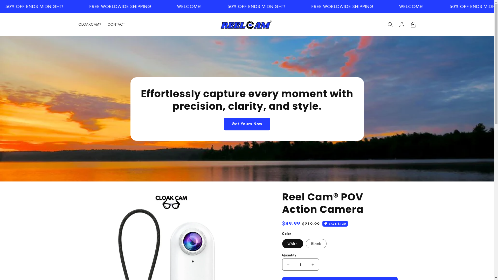 website screenshot of https://reelcam.us/