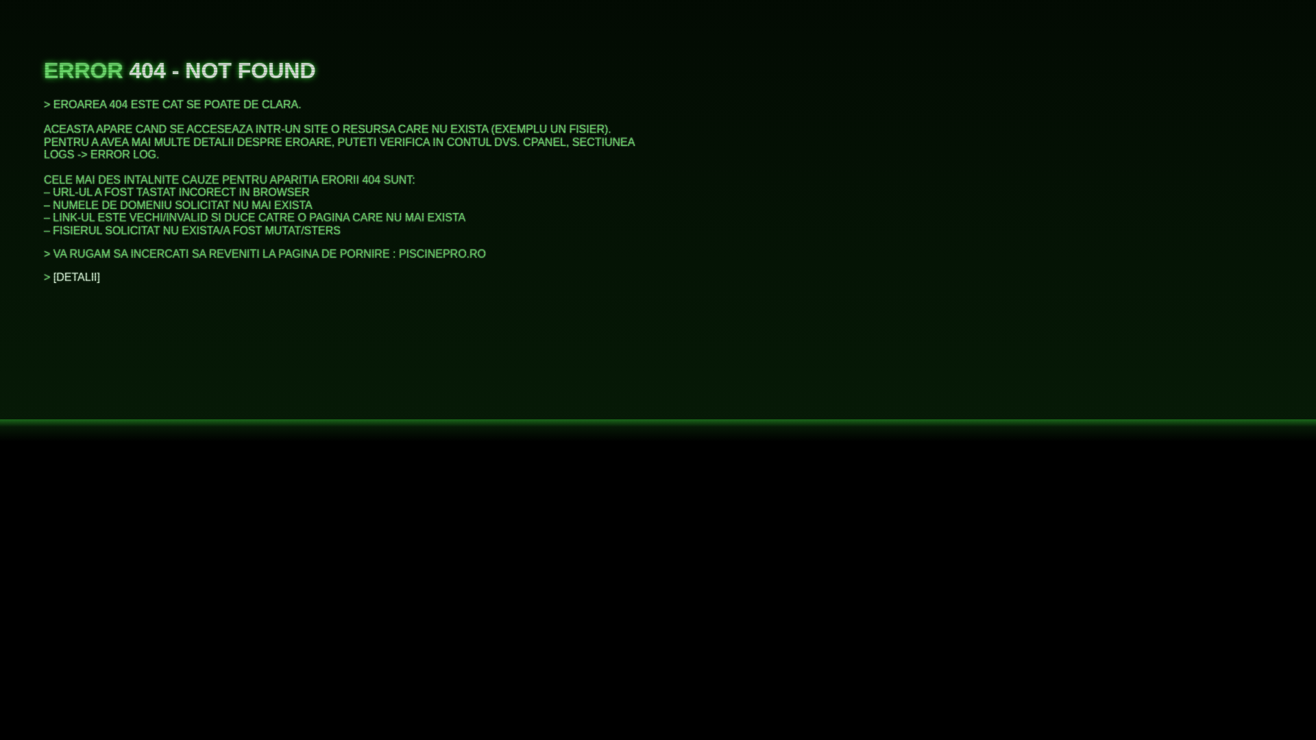 website screenshot of https://piscinepro.ro/