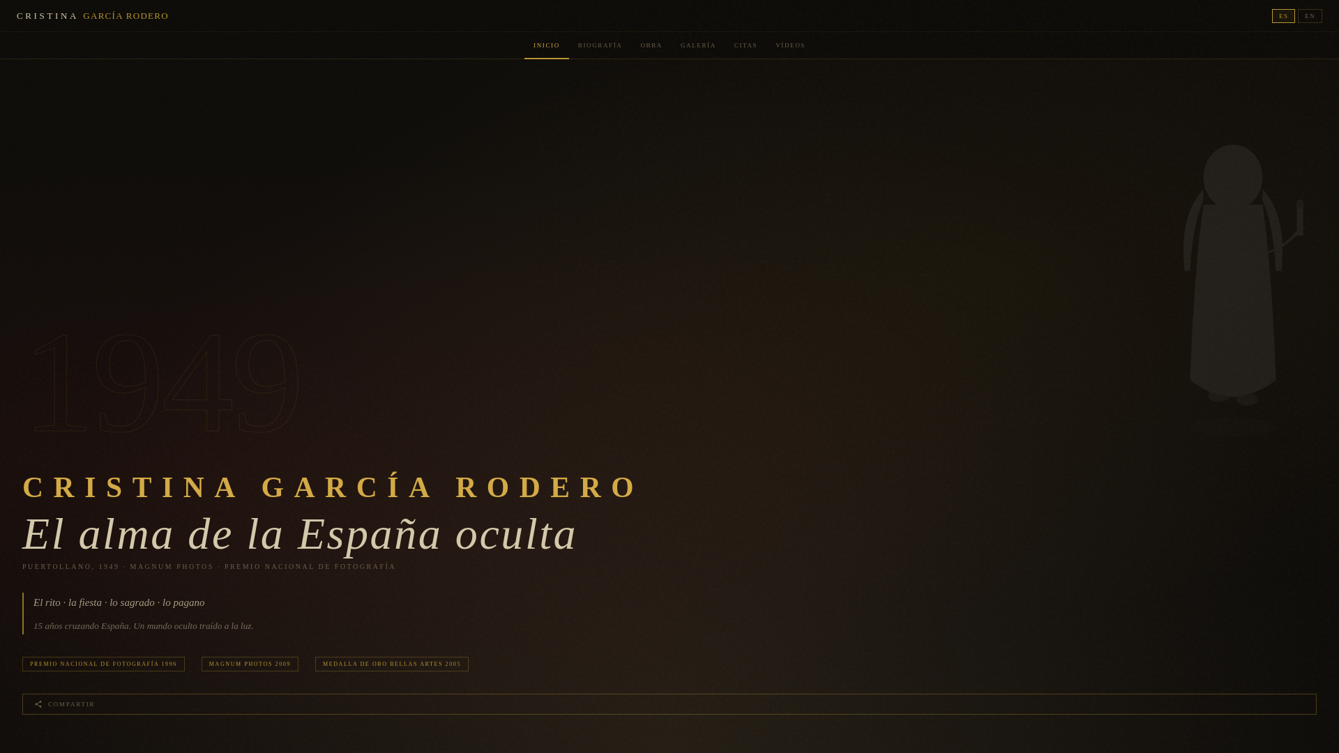 website screenshot of https://cristinagarciarodero.pages.dev/