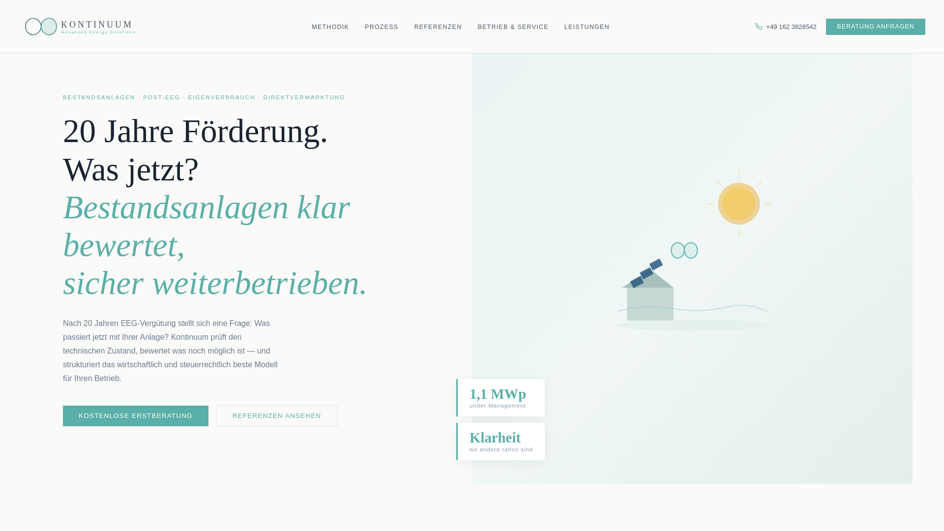 website screenshot of https://kontinuum-aes.de/