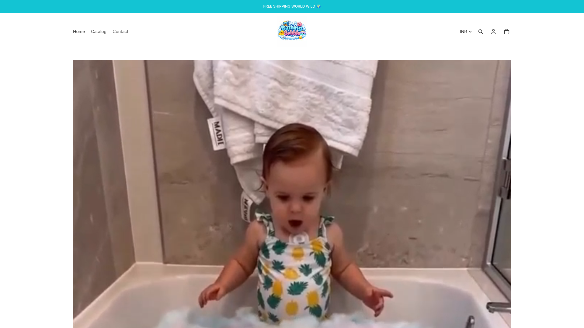 website screenshot of https://bathingbubble.com/