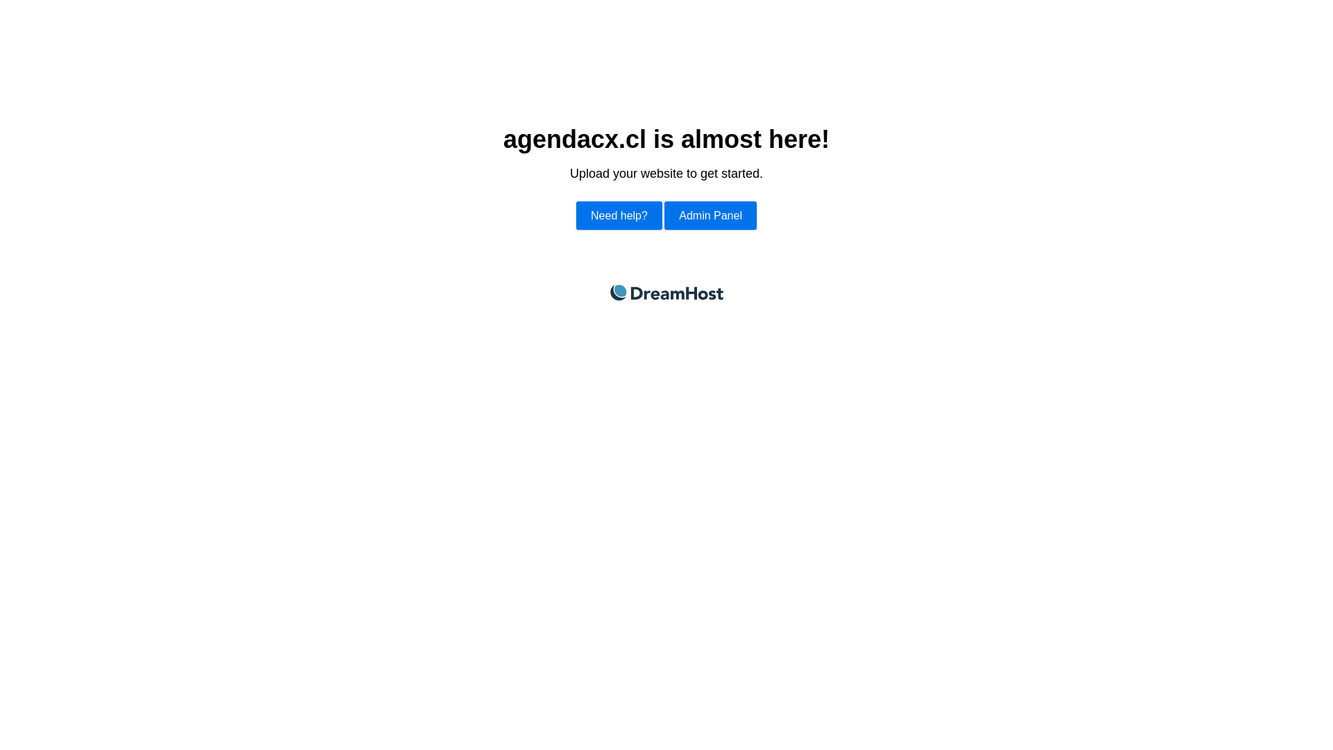 website screenshot of https://agendacx.cl/