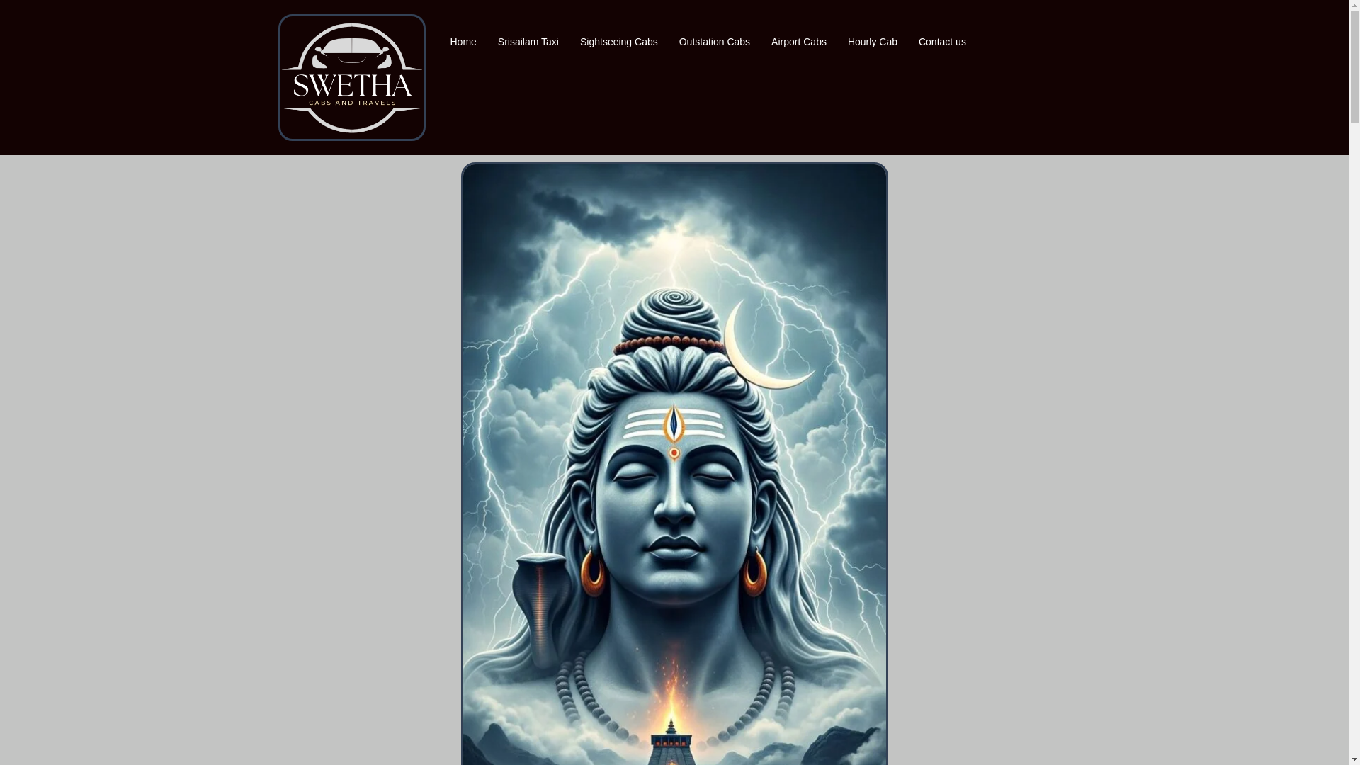 website screenshot of https://swethacabsandtravels.com/