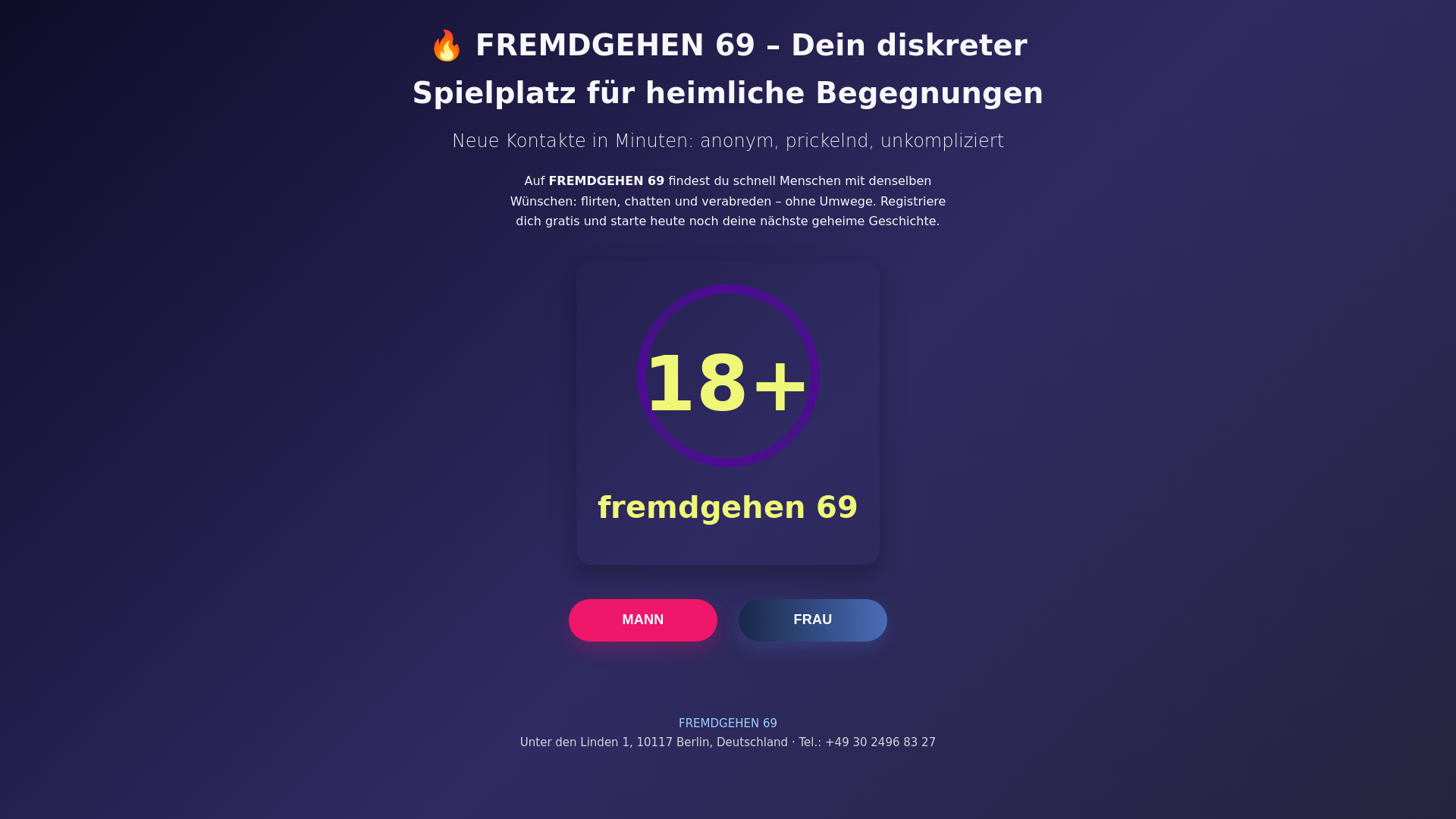 website screenshot of https://fremdgehen-69.top/