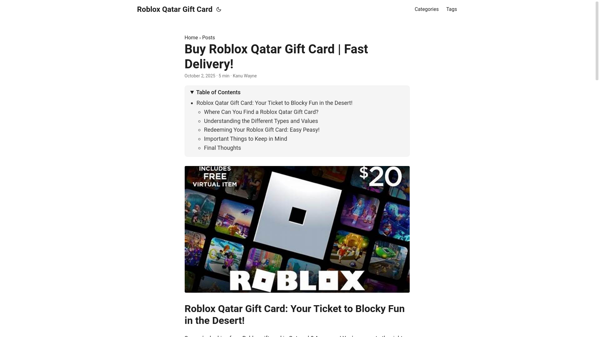 website screenshot of https://roblox-qatar-gift-card.pages.dev/
