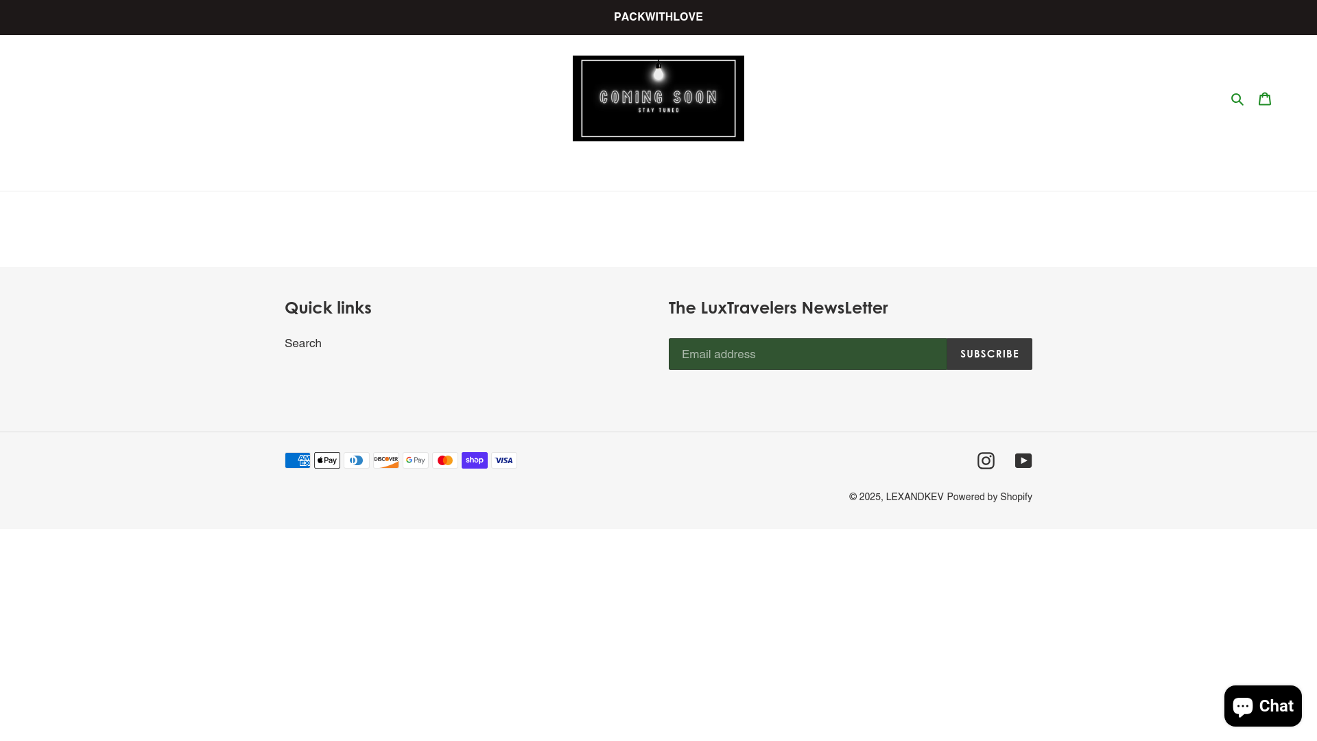 website screenshot of https://packwithlove.co/