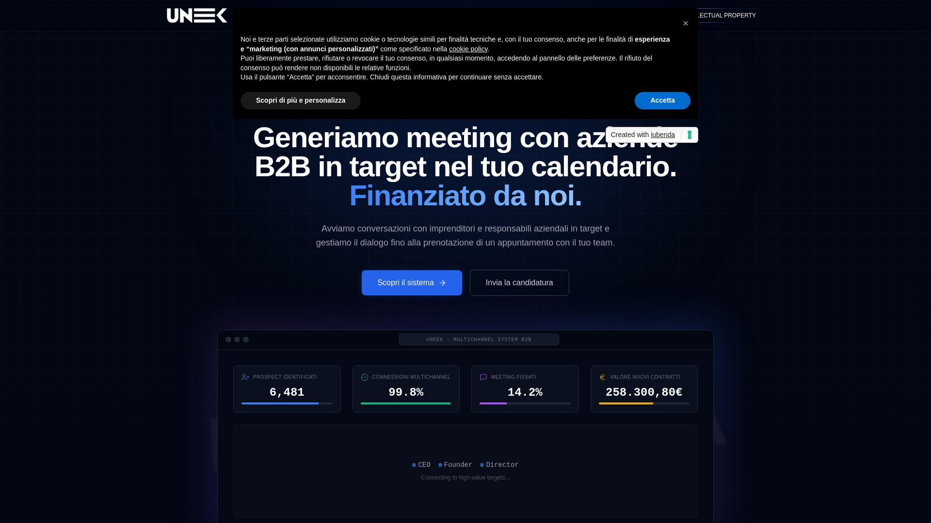 website screenshot of https://uneeklink.com/
