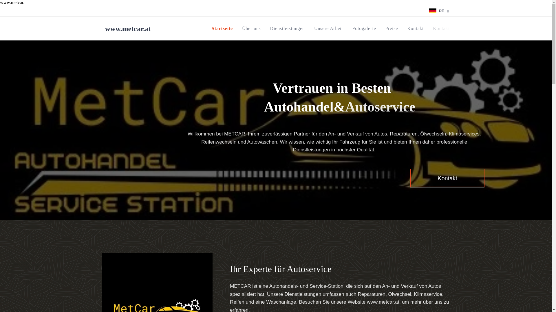 website screenshot of https://metcar.at/