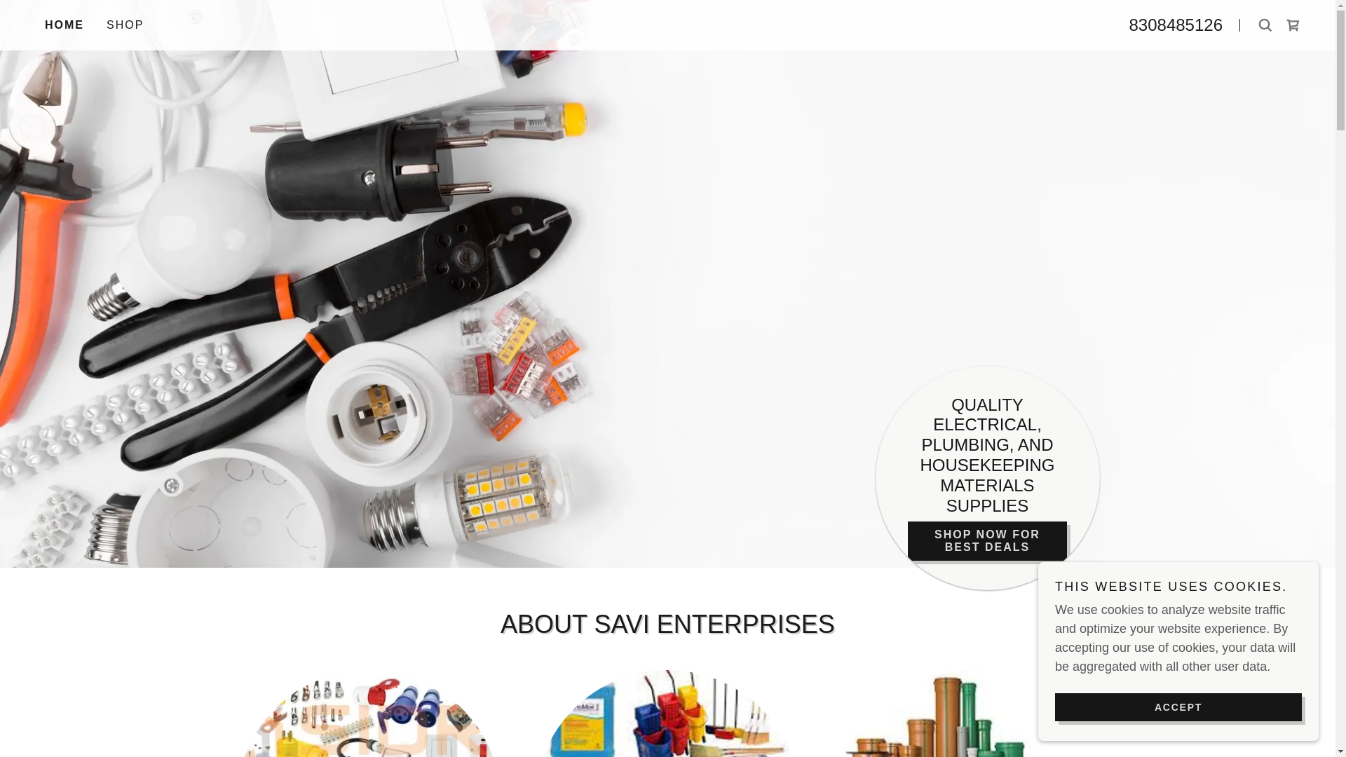 website screenshot of https://savibiz.in/