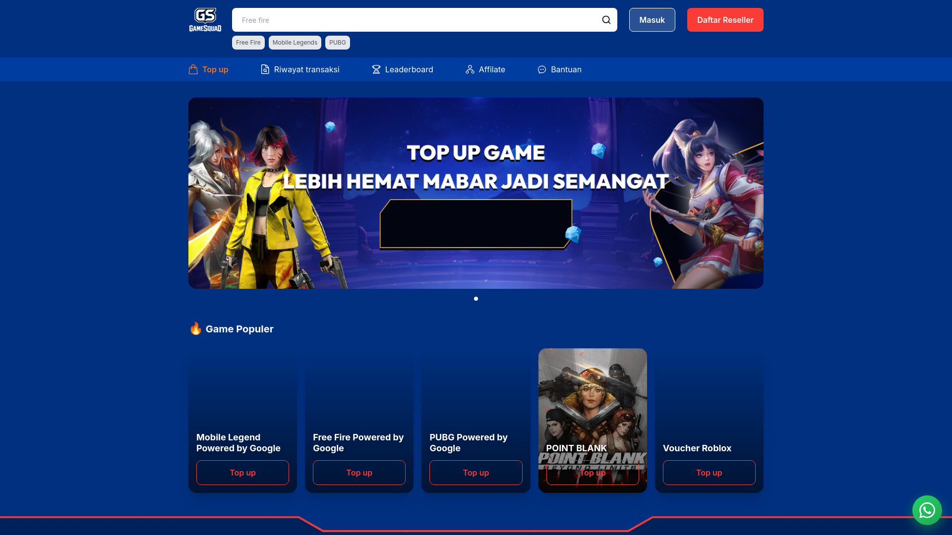 website screenshot of https://abrar123.my.id/