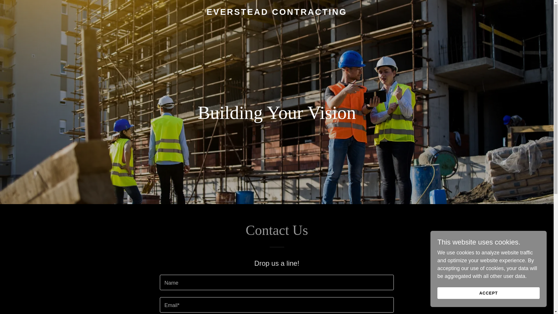 website screenshot of https://eversteadcontracting.ca/