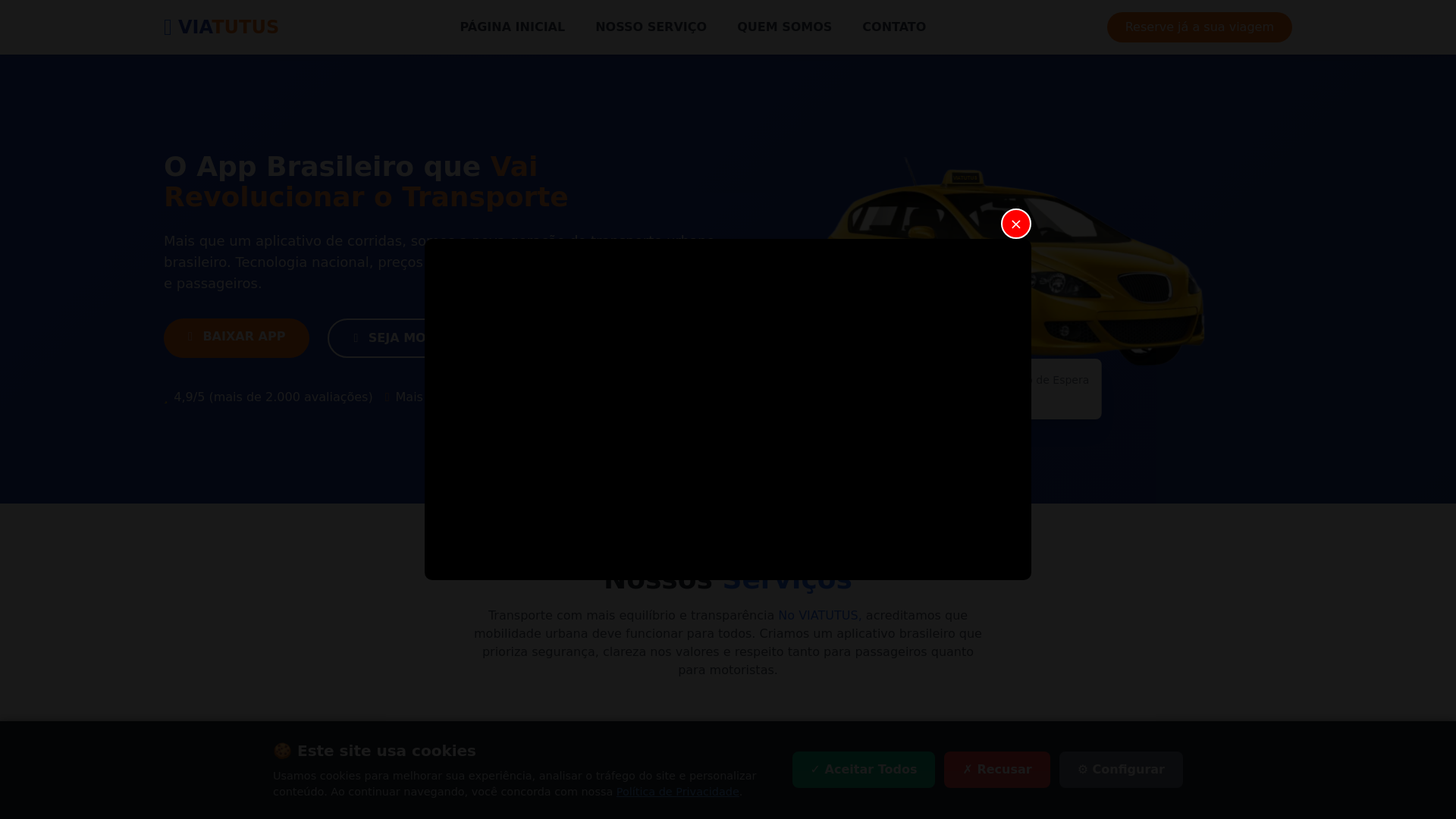 website screenshot of https://viatutus.com