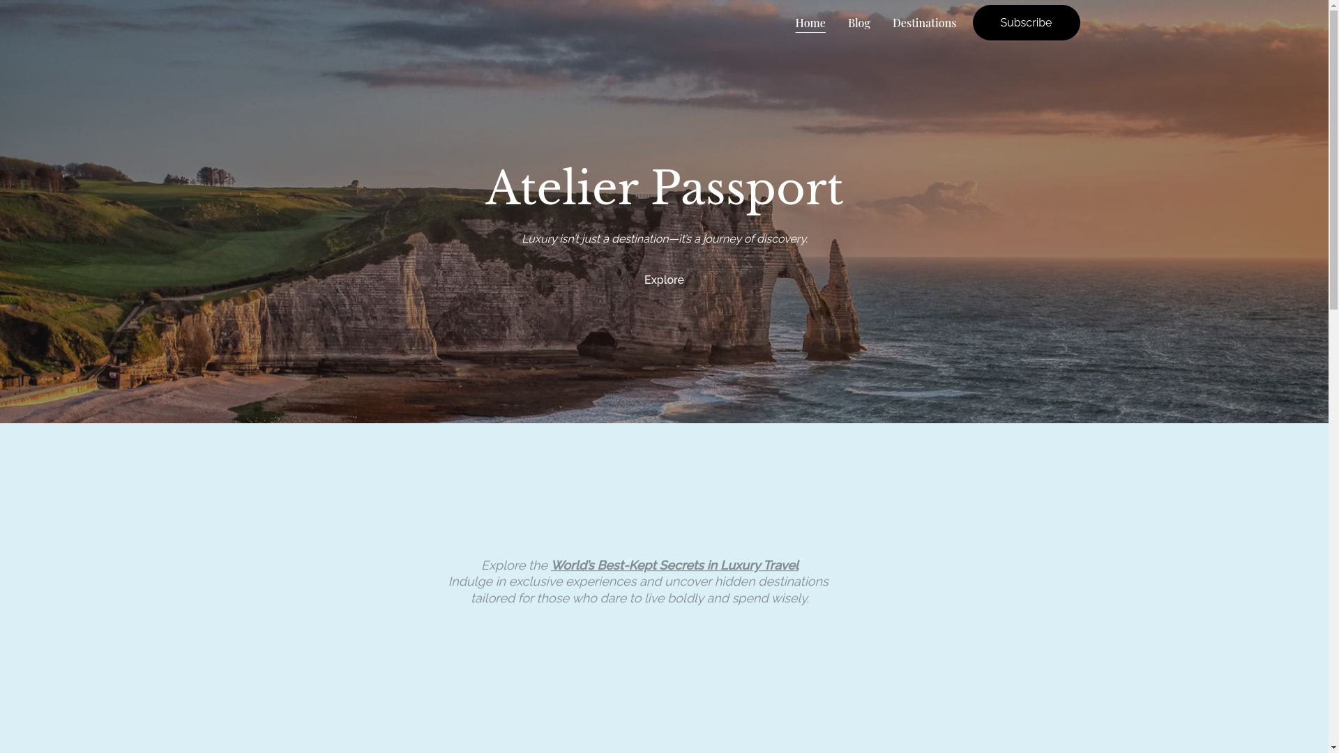 website screenshot of https://atelierpassport.in/
