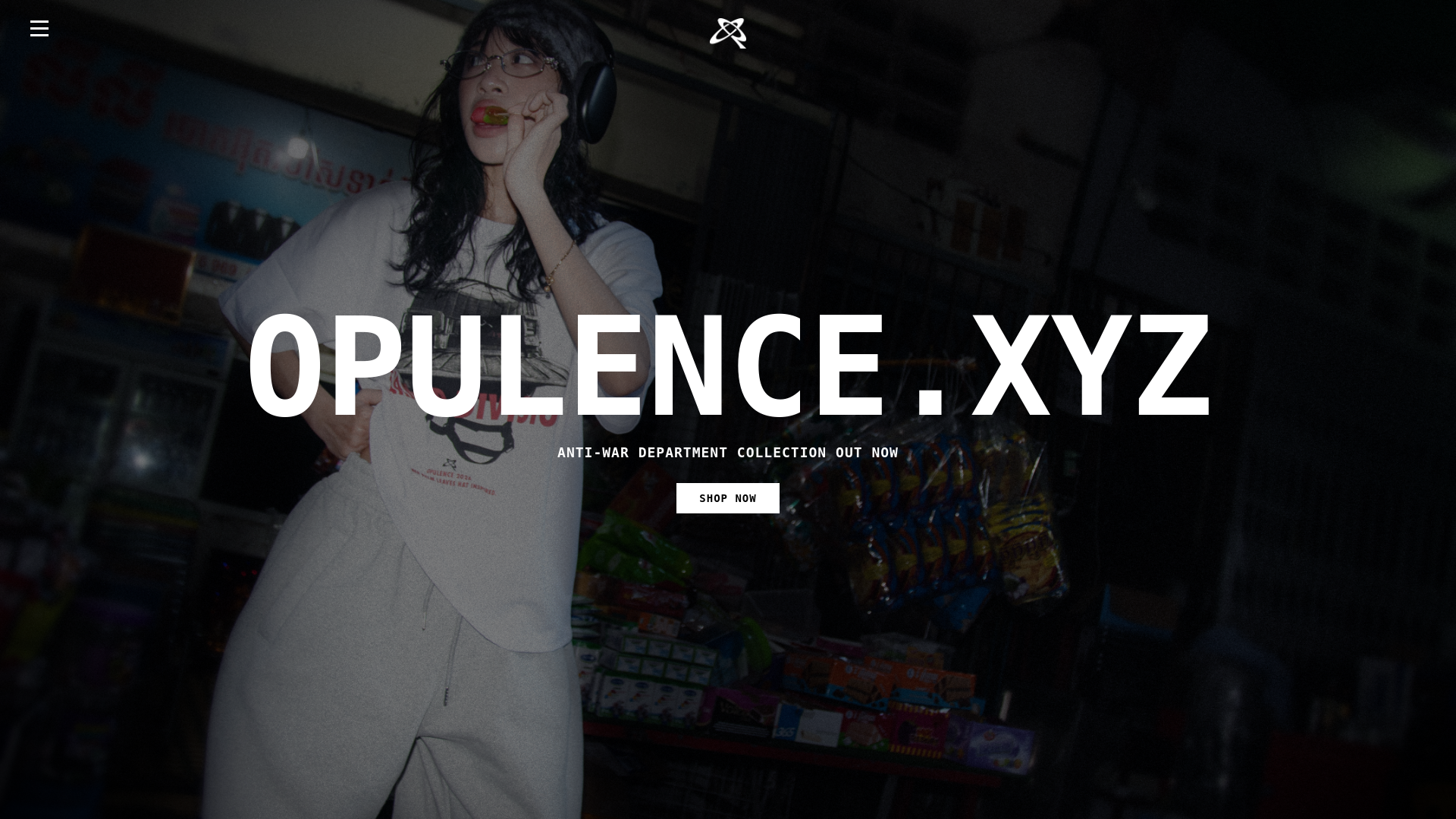 website screenshot of https://opul3nce.xyz/