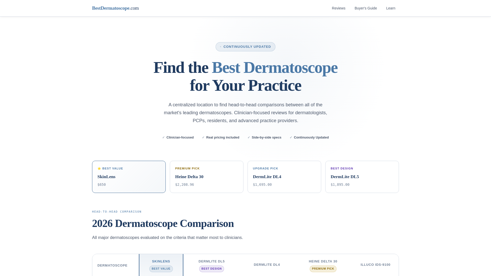 website screenshot of https://bestdermatoscope.com/