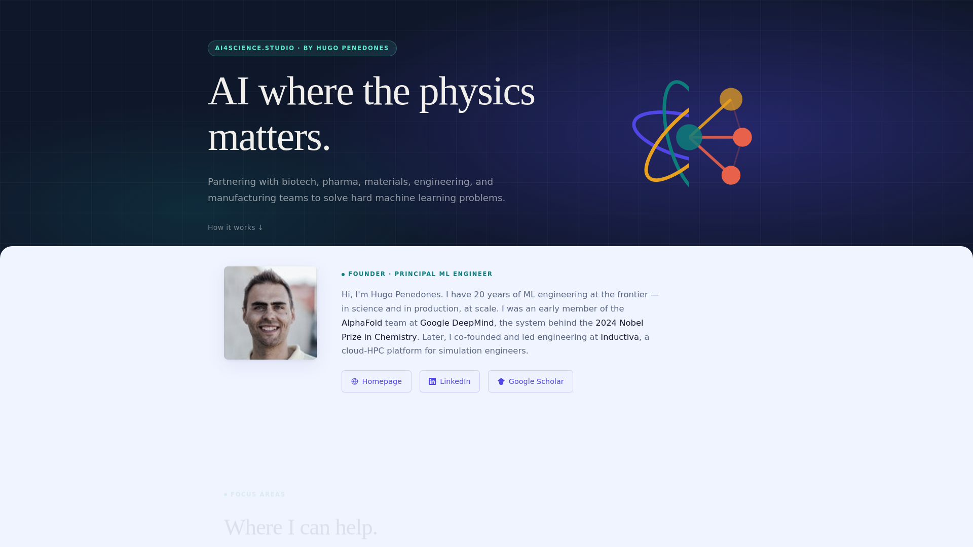 website screenshot of https://ai4science-studio.pages.dev/