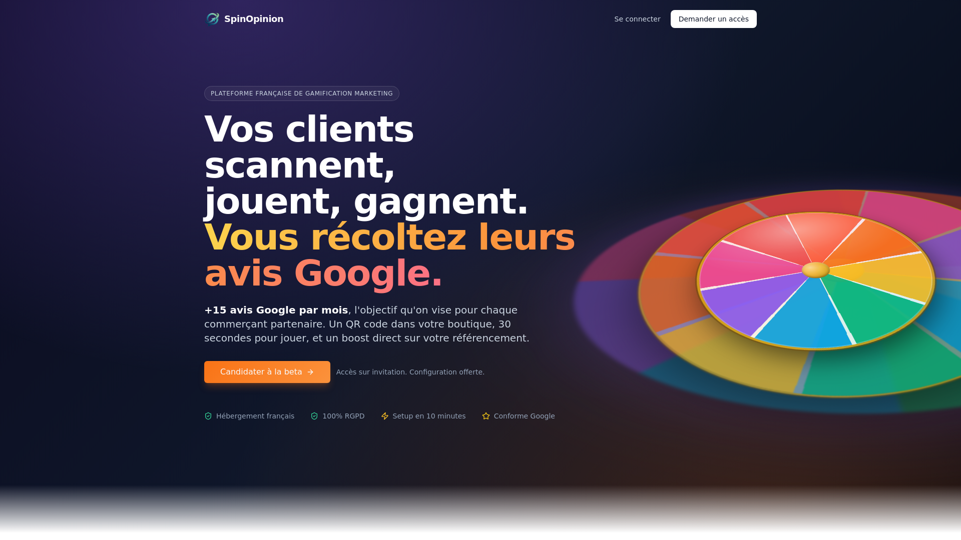 website screenshot of https://spinopinion.fr/