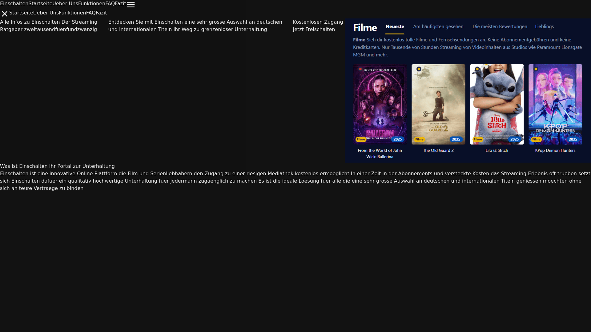 website screenshot of https://einschalten-snm3.pages.dev/