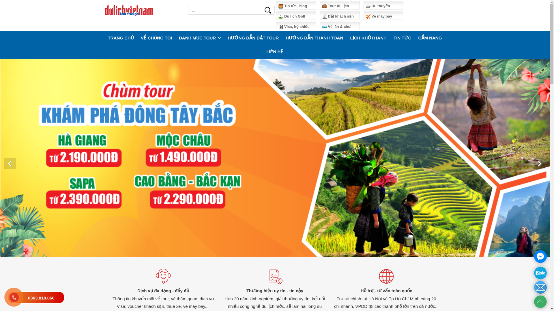 website screenshot of https://360plustravel.vn/