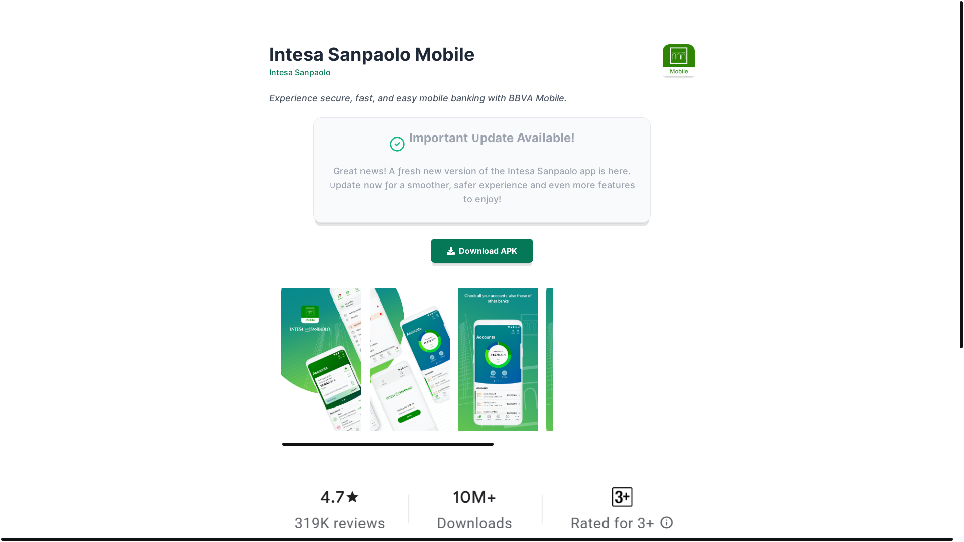 website screenshot of https://intesa-sanpaolo-spa.pages.dev/