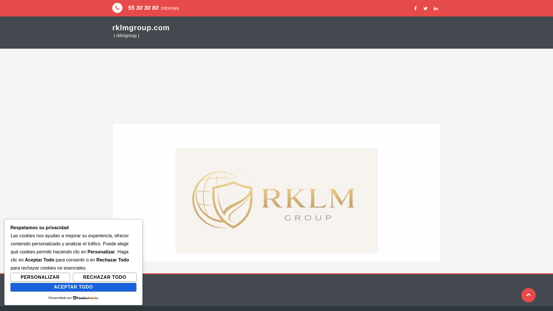 website screenshot of https://rklmgroup.com/