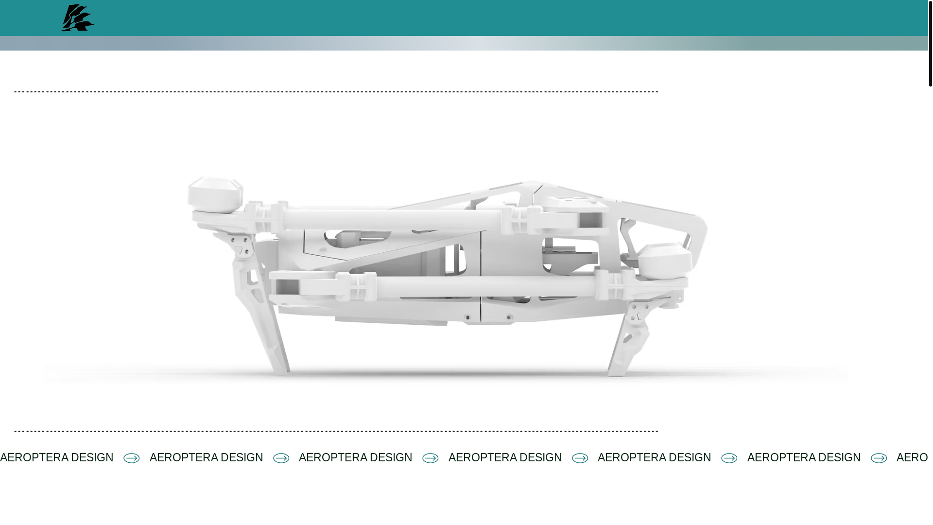 website screenshot of https://aeropteradesign.com/