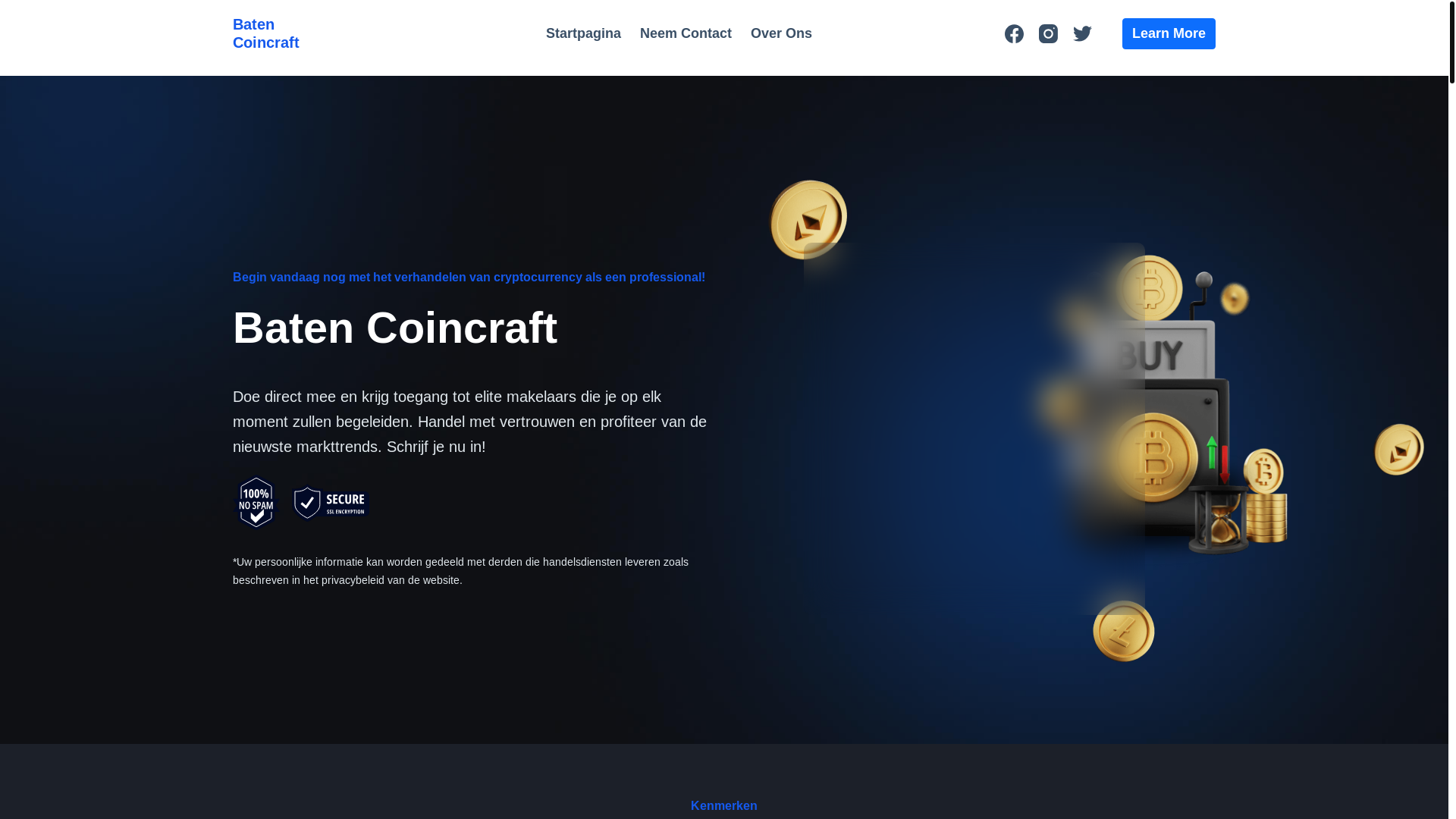 website screenshot of https://batencoincraft.org/