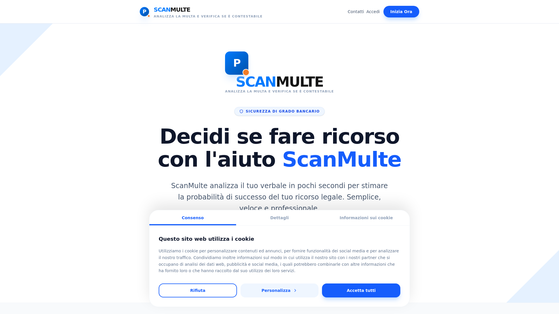 website screenshot of https://scanmulte.com/