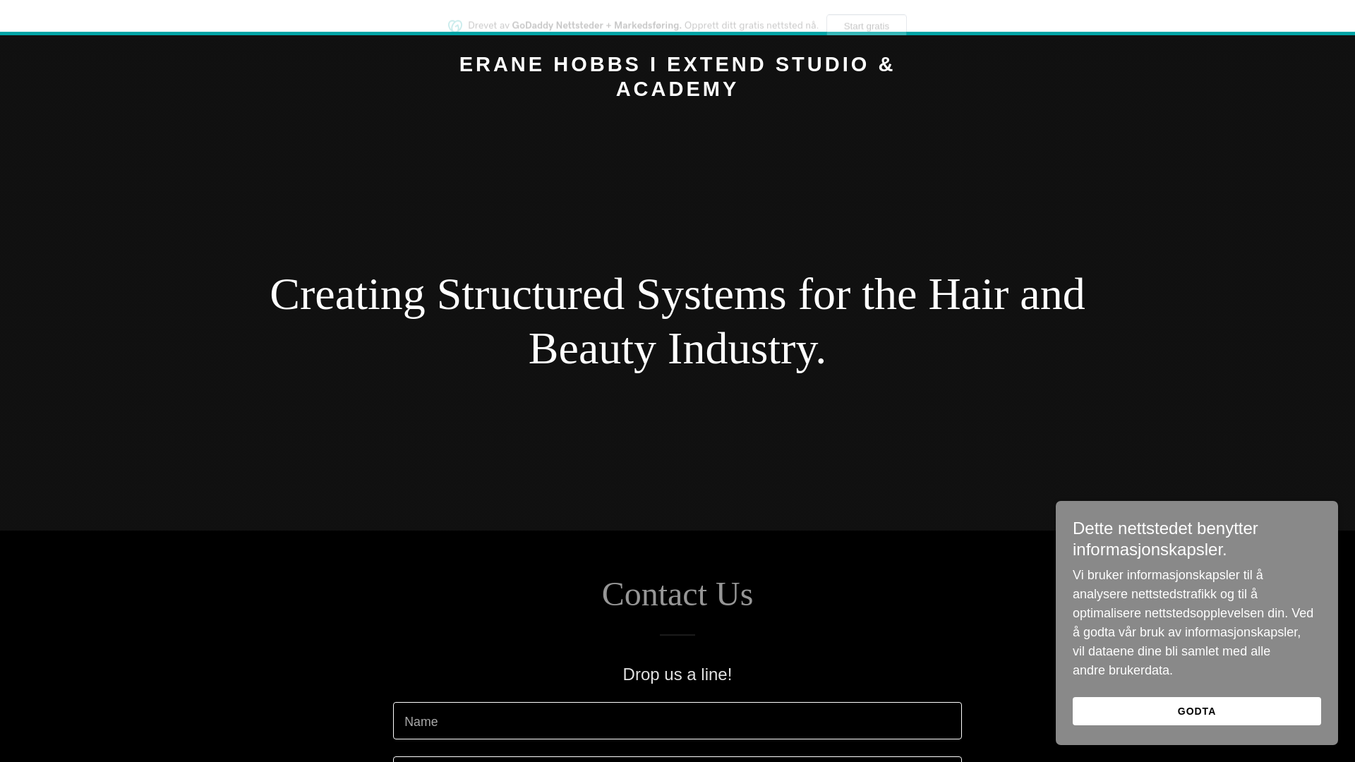 website screenshot of https://eranehobbs.com/