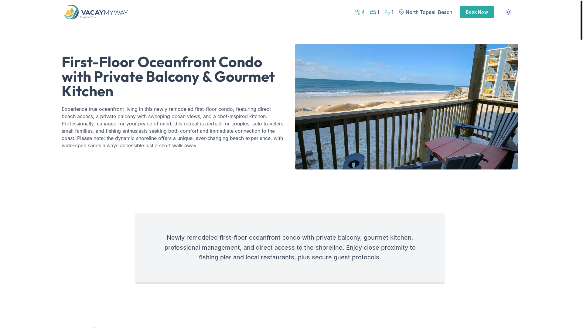 website screenshot of https://sandvista.condos/