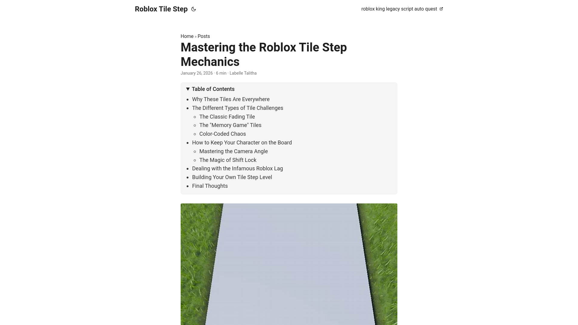 website screenshot of https://roblox-tile-step.pages.dev/