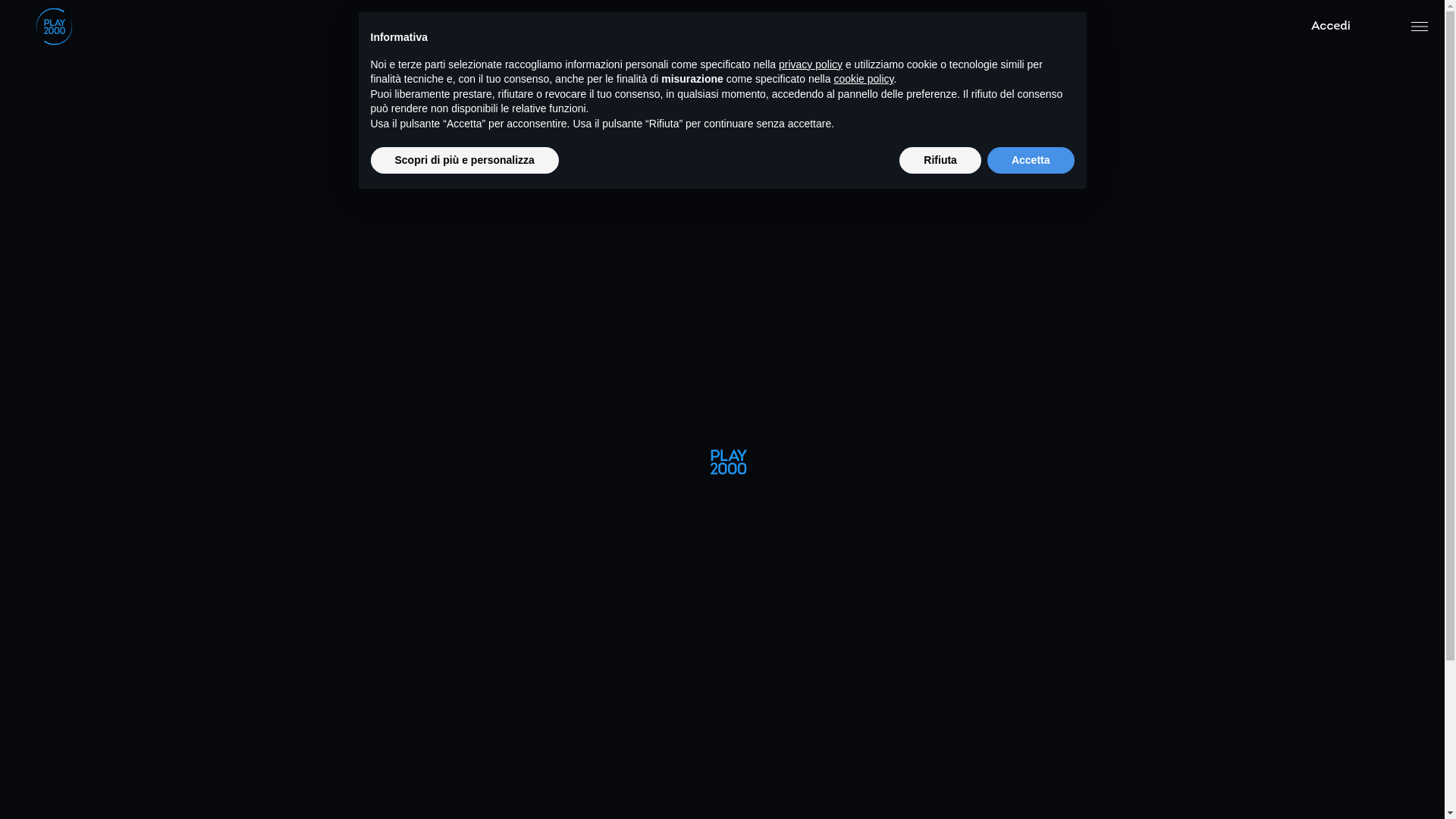 website screenshot of https://play2000.it/