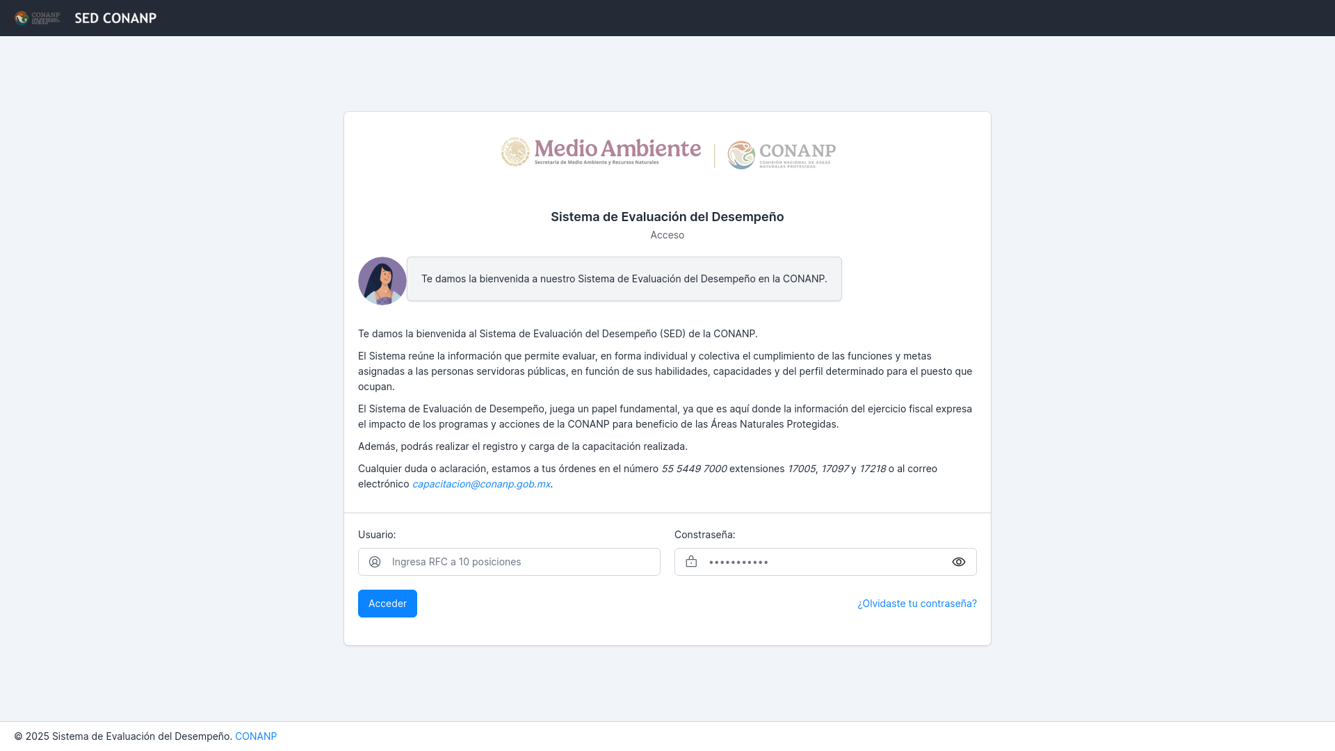 website screenshot of https://sedconanp.online/