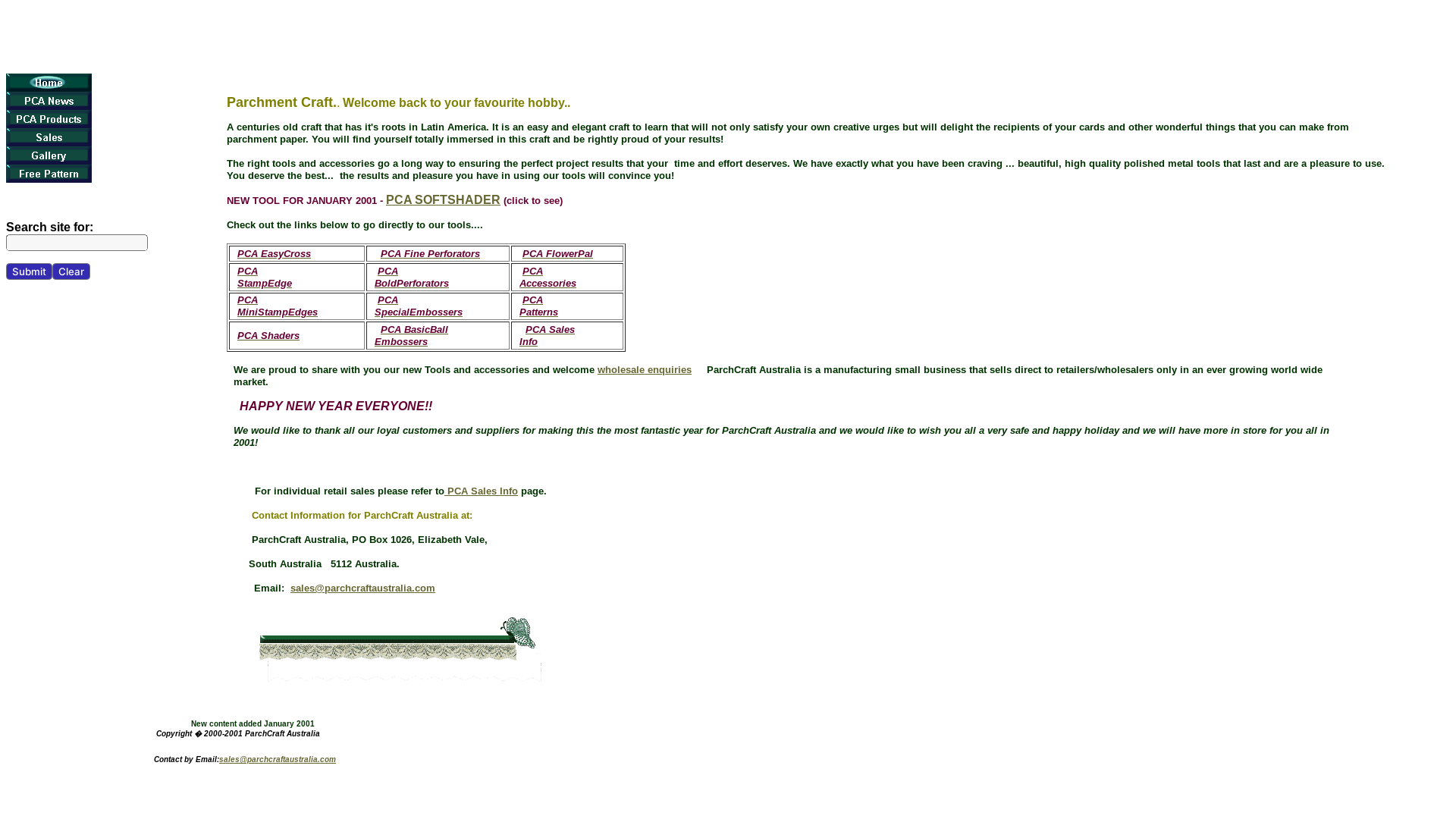 website screenshot of https://parchcraftaustralia.pages.dev/