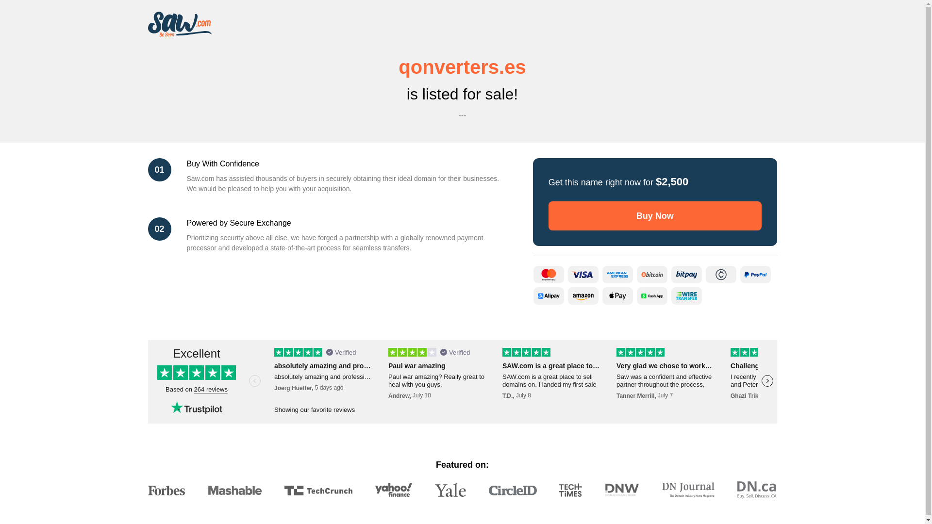 website screenshot of https://qonverters.es/